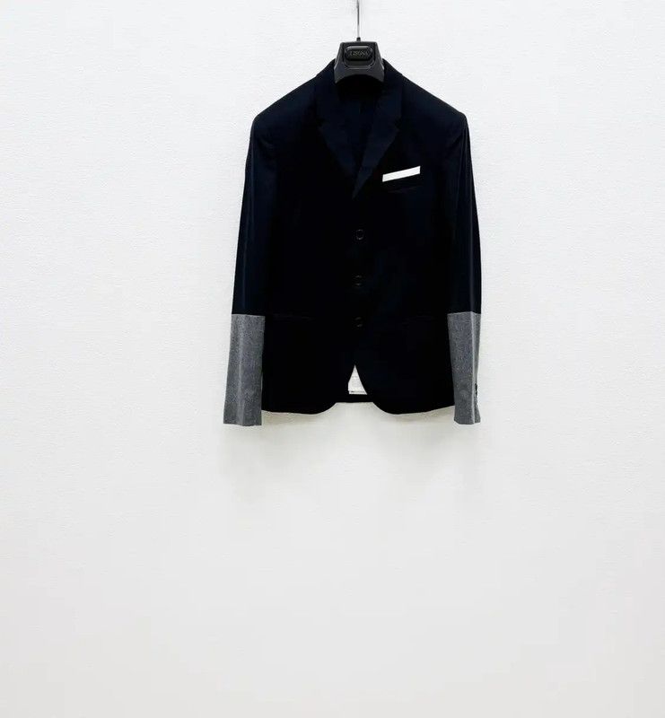 Neil Barrett NeIL BarreTT Navy Wool Long Sleeve Jacket 0089 Size US M / EU 48-50 / 2 - 1 Thumbnail
