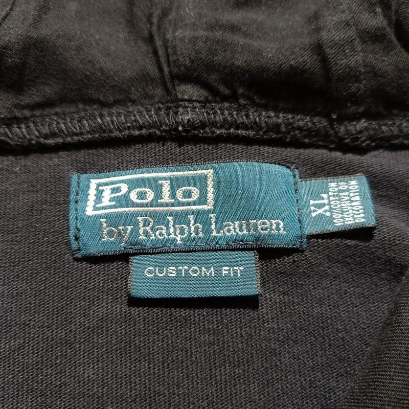 Polo Ralph Lauren Rare Vintage 90s Polo Ralph Lauren Military Black Hoodie XL Size US XL / EU 56 / 4 - 9 Thumbnail