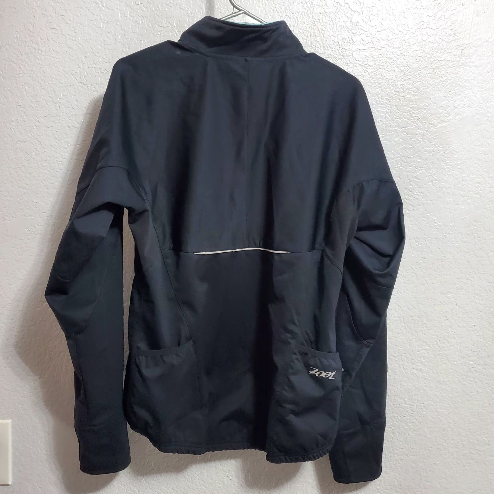 Vintage Zoot Jacket Women XL Black Full Zip Pockets Performance Running Cycling Athletic Size XL / US 12-14 / IT 48-50 - 2 Thumbnail