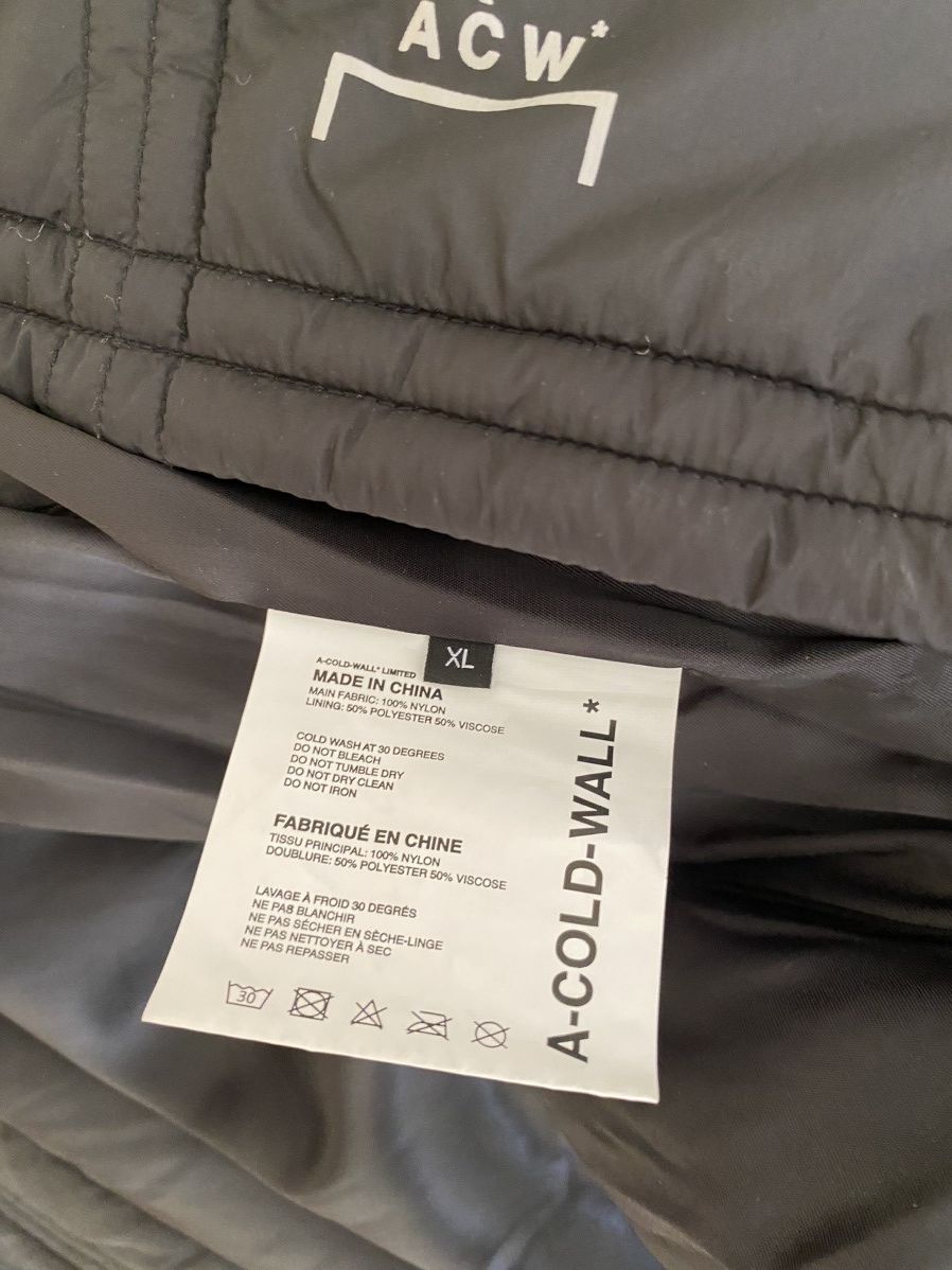 A-COLD-WALL* × Samuel Ross A-COLD-WALL* architectural padded winter jacket Size US XL / EU 56 / 4 - 14 Thumbnail