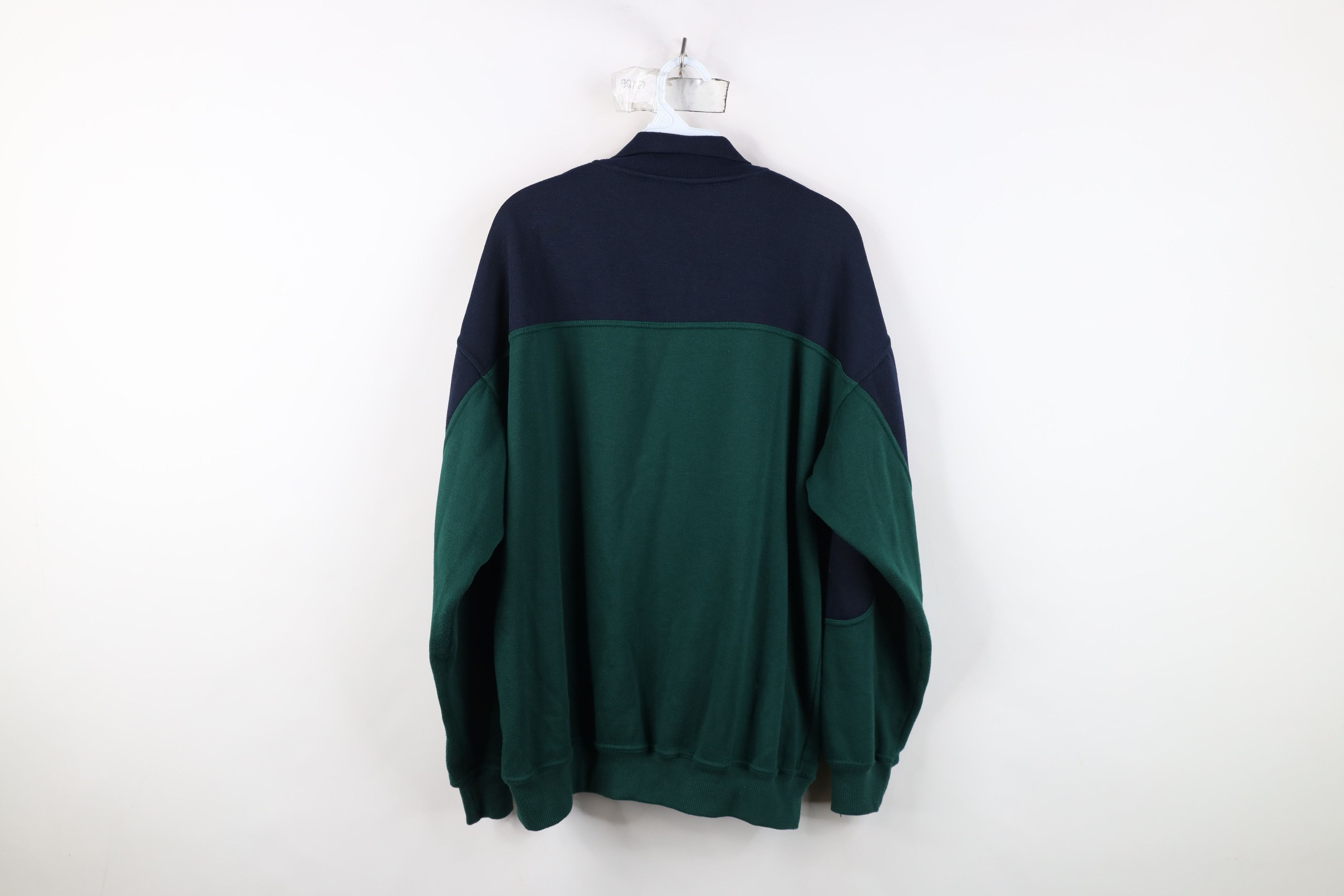 Vintage Vintage 90s Streetwear Block Collared Pullover Sweatshirt Size US L / EU 52-54 / 3 - 12 Thumbnail