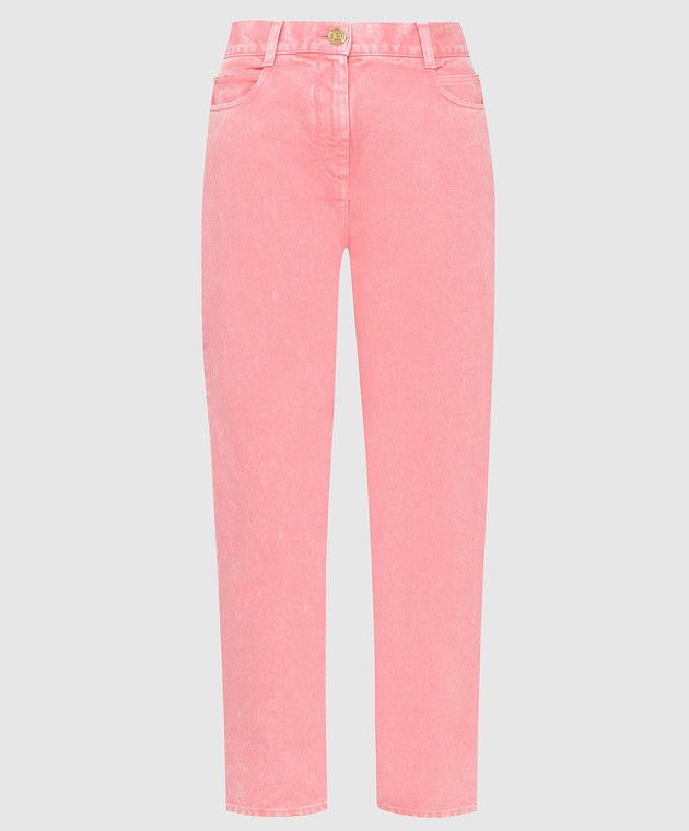 Balmain o1y0625 Denim Pant in Pink Size 28" / US 6 / IT 42 - 1 Thumbnail