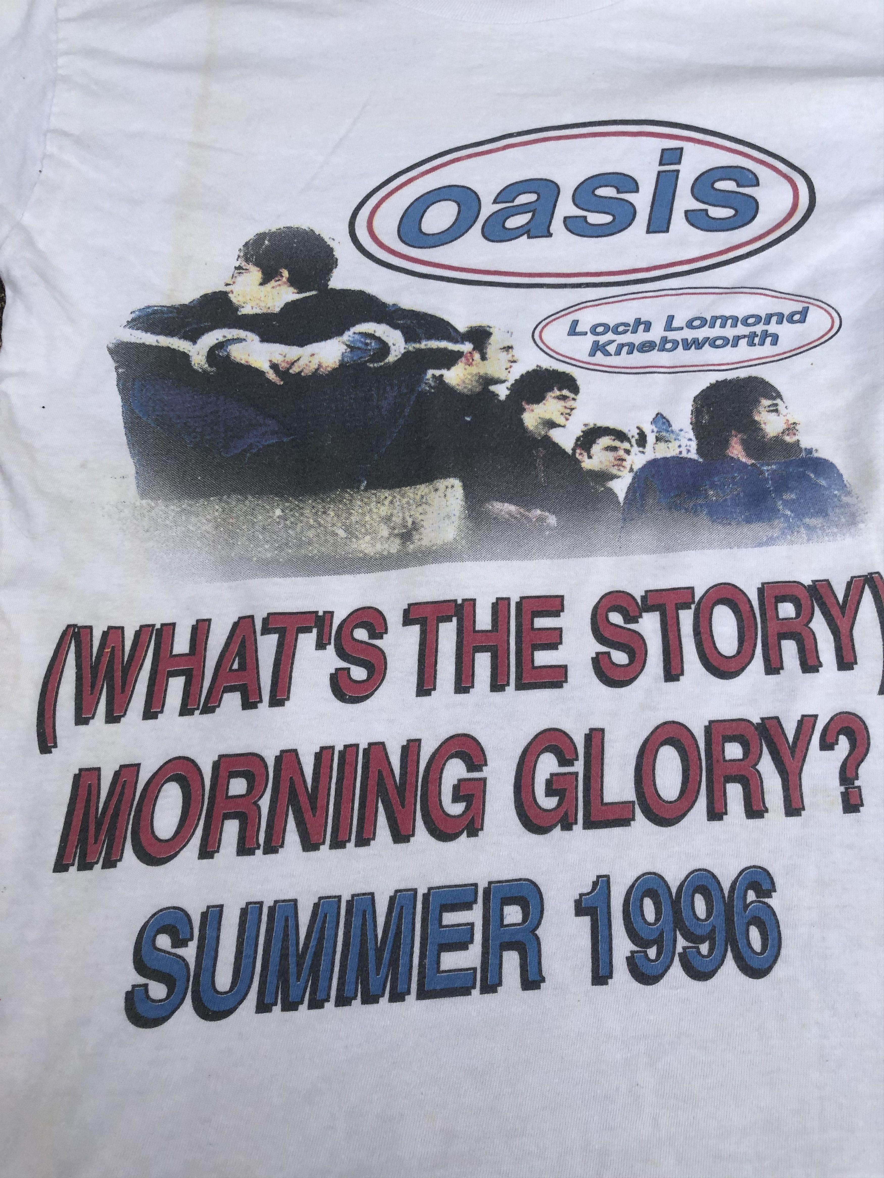 Band Tees 🔥Vintage 96' OASIS Loch Lomond Knebworth Brit Band T-Shirt Size US S / EU 44-46 / 1 - 5 Thumbnail