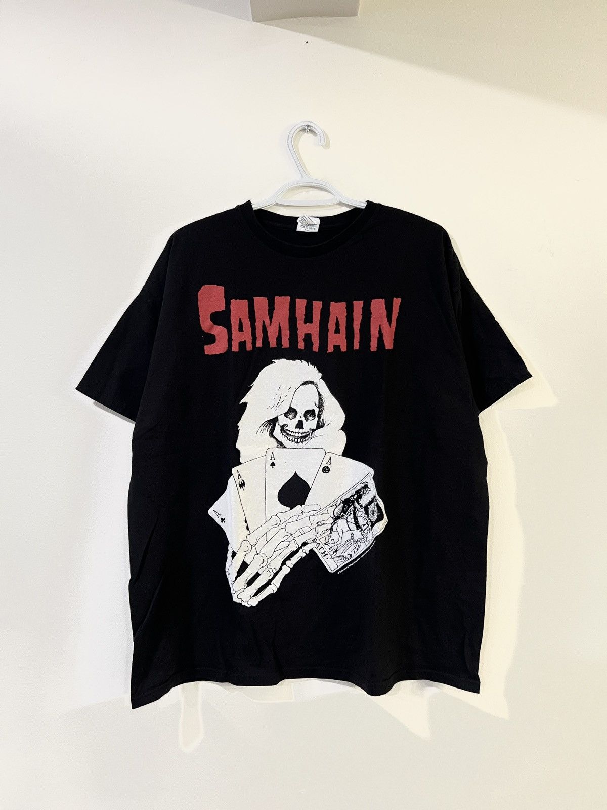 image of Band Tees x Vintage Y2K Samhain Rock Band Tee in Black, Men's (Size XL)