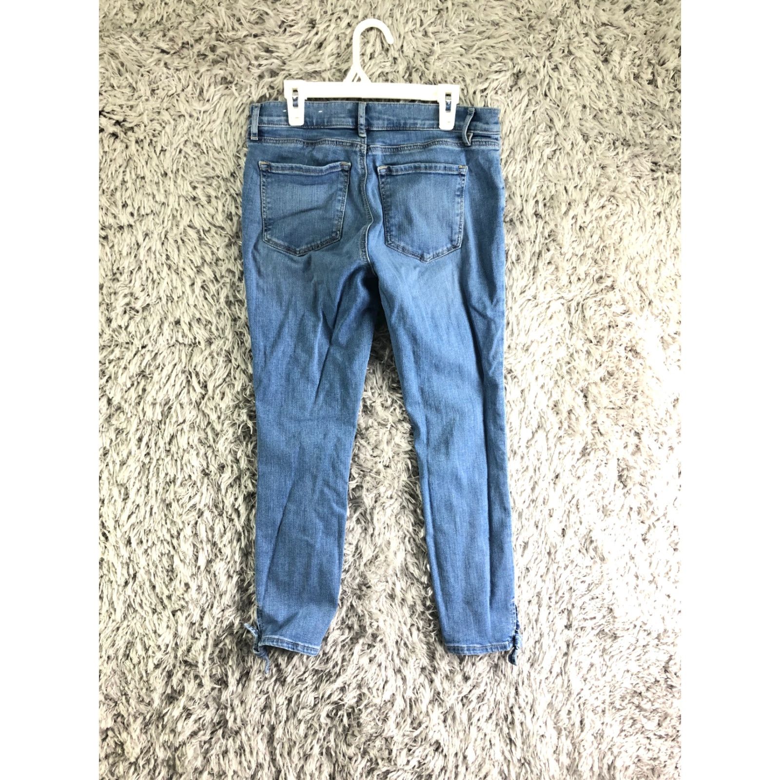 Loft VINTAGE: No LOFT Jeans Modern Skinny Women Size 2 Mid Rise Accented Ankle Blue Denim Jeans Women Modern Skinny LOFT Size 26" / US 2 / IT 38 - 6 Thumbnail