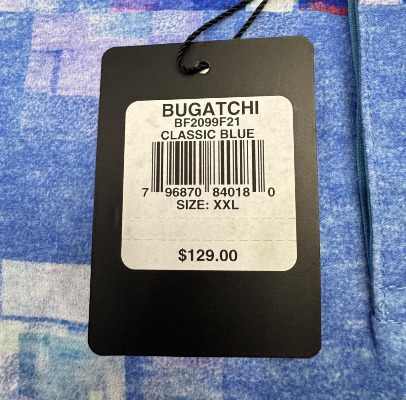 Bugatti Bugatchi Uomo Abstract Pixel Print Polo XXL- NWT $129 Retail Size US XXL / EU 58 / 5 - 3 Thumbnail