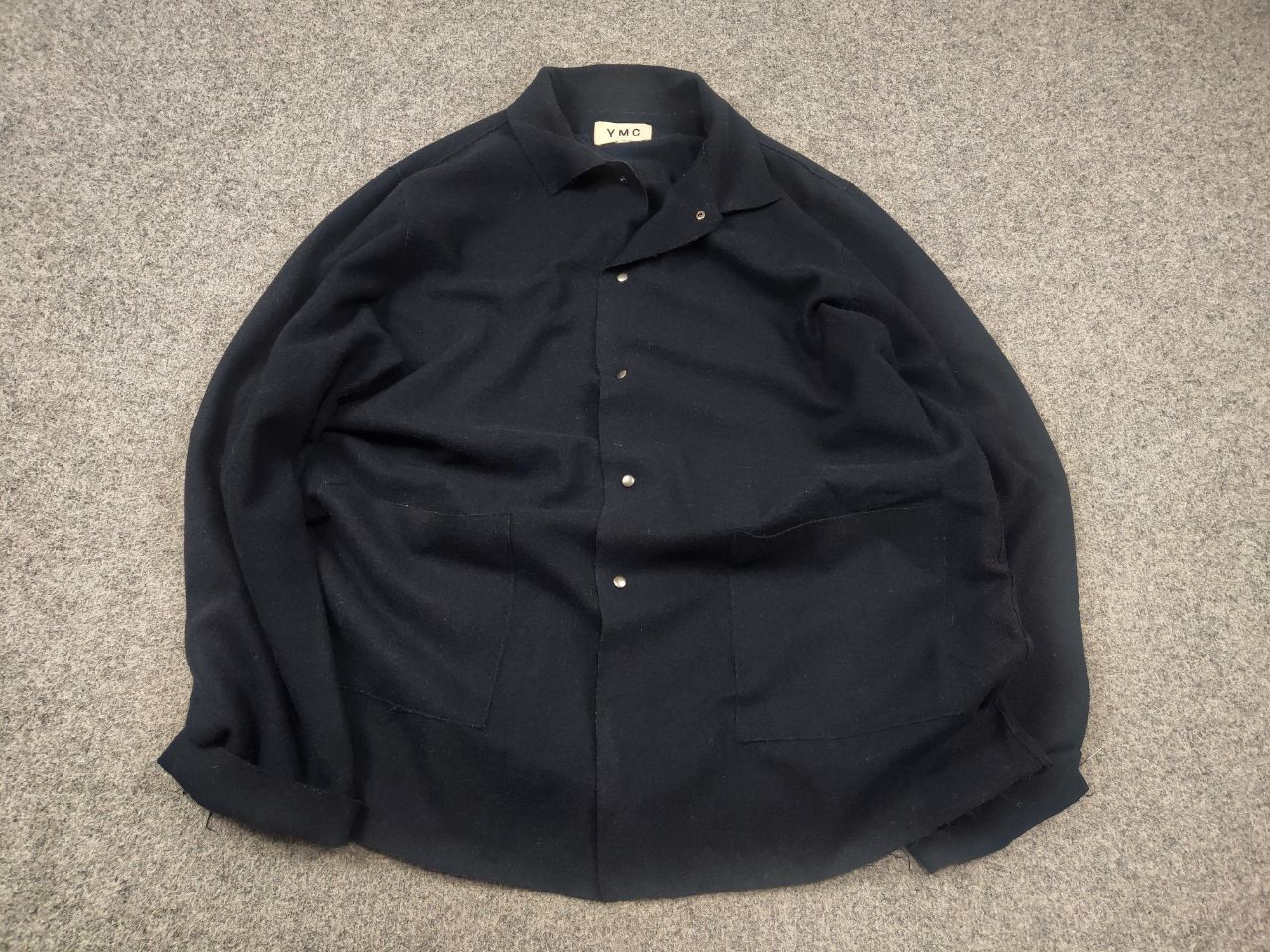 YMC YMC You Must Create Design Navy Thin wool overshot jacket Size US XL / EU 56 / 4 - 3 Thumbnail