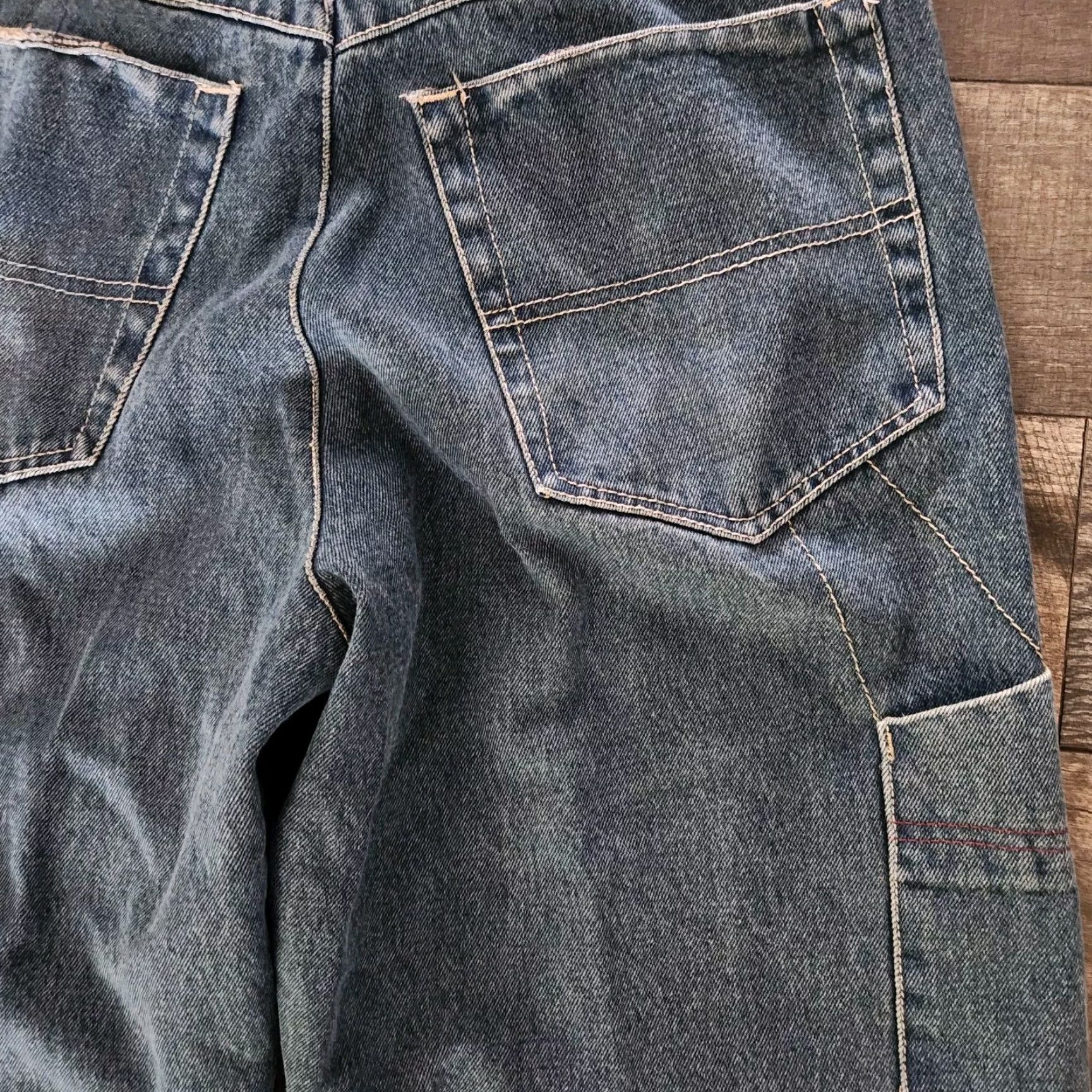 Vintage VINTAGE FNF Jeans Mens 32X32 Baggy Carpenter Wide Leg Skater Y2K Streetwear Mens Size US 32 / EU 48 - 5 Thumbnail