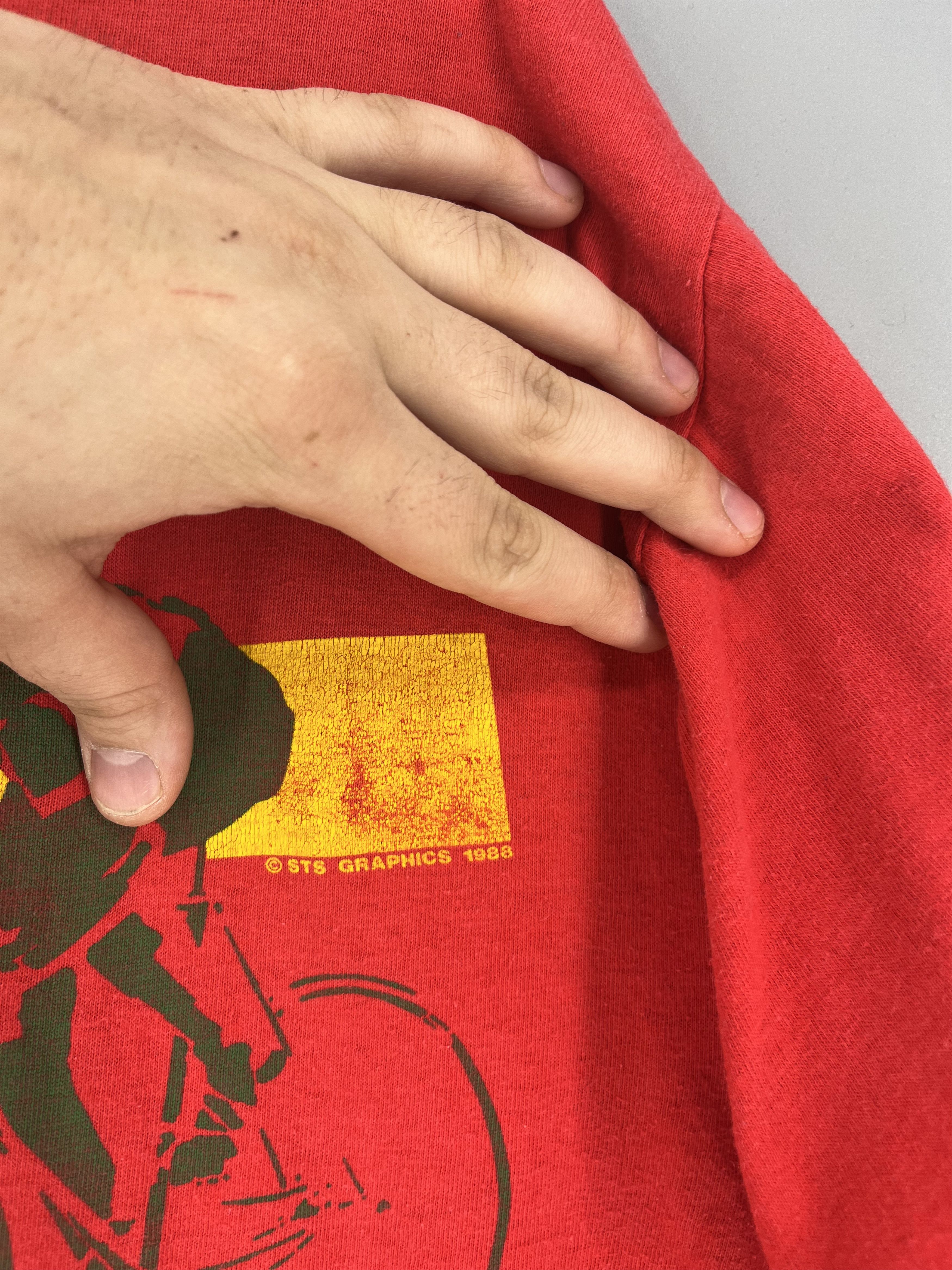 Vintage 80s 1988 Olympic Games Cycling Tee Shirt Size xl Size US XL / EU 56 / 4 - 12 Thumbnail