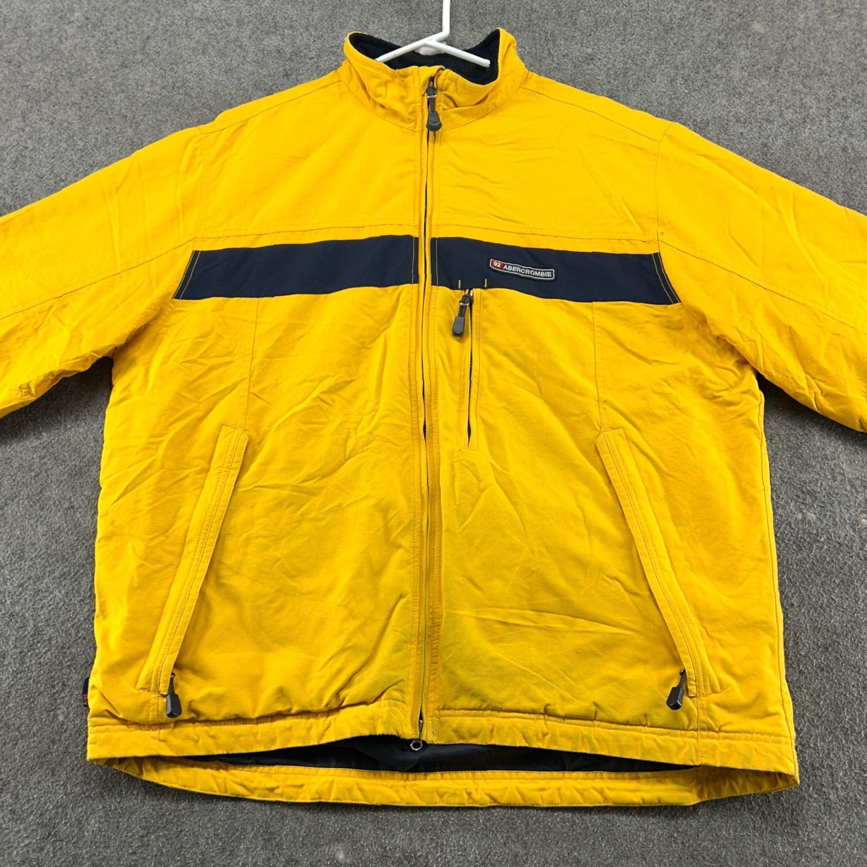 Abercrombie & Fitch VINTAGE Abercrombie Jacket Mens XL Yellow Parka Full Zip Fleece Lined Snow 90s Size US XL / EU 56 / 4 - 4 Thumbnail