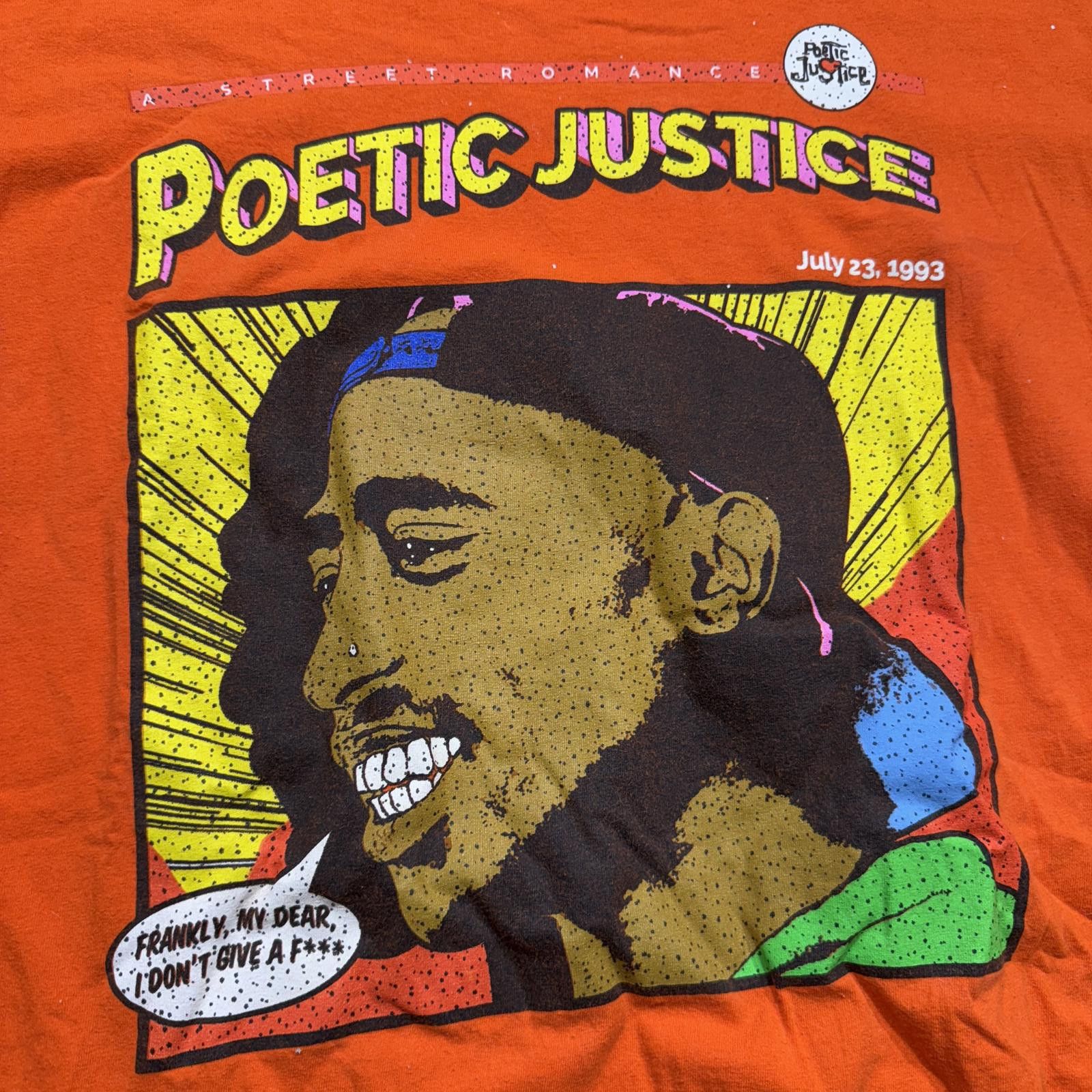 Chemistry Tupac Shakur Poetic Justice Orange Chemistry Graphic T-Shirt Size US M / EU 48-50 / 2 - 2 Thumbnail