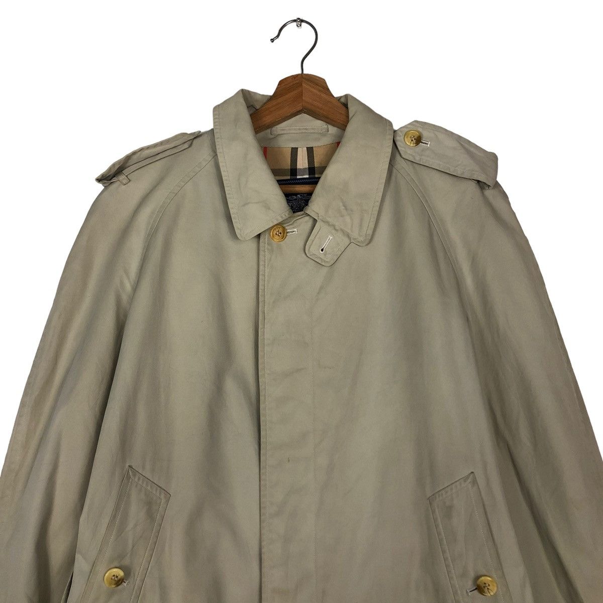 Burberry 🔥Vintage Trench Coats Burberrys Nova Check Lining Size US M / EU 48-50 / 2 - 7 Thumbnail