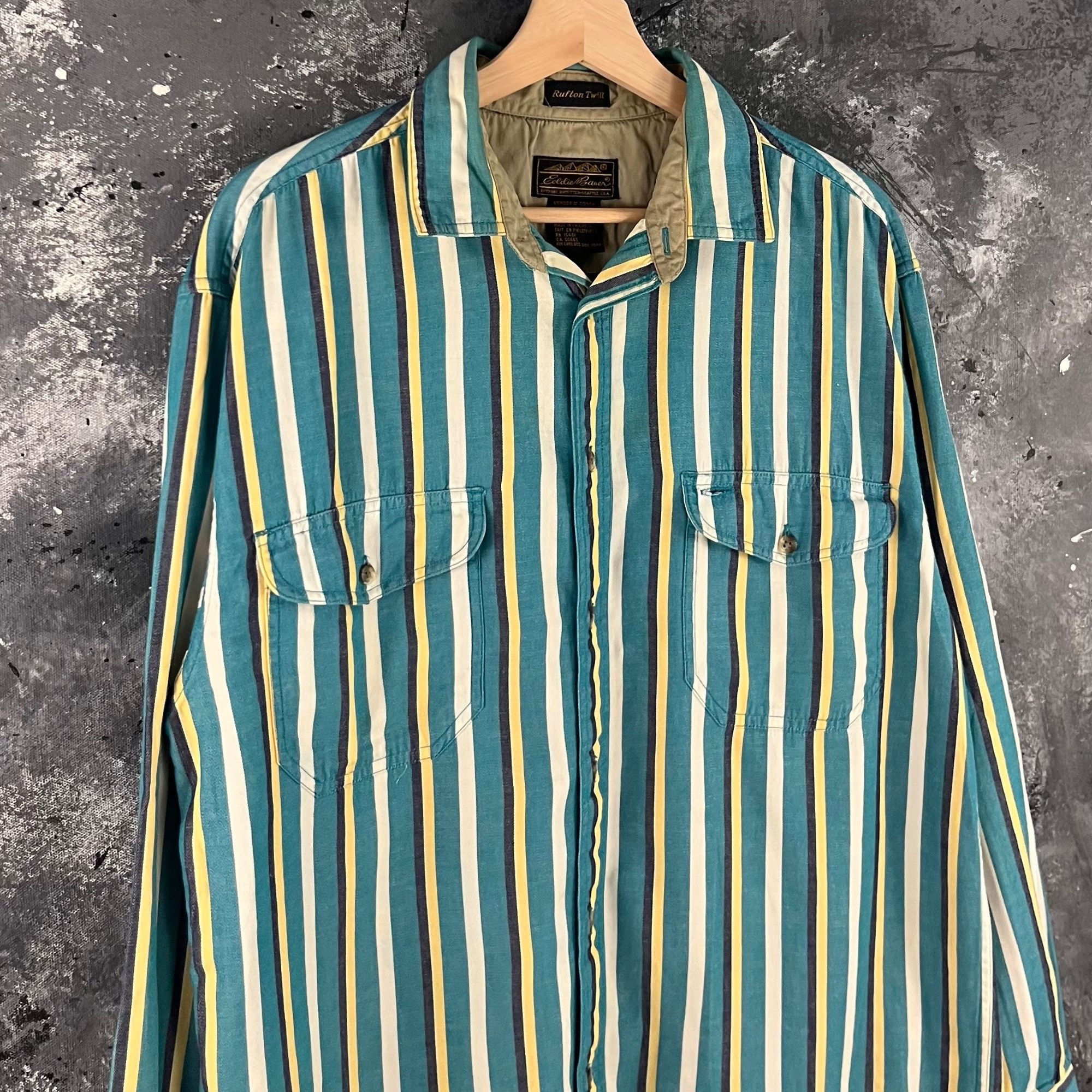 Eddie Bauer × Vintage Vintage 90’s Eddie Bauer button shirt Size US L / EU 52-54 / 3 - 2 Thumbnail