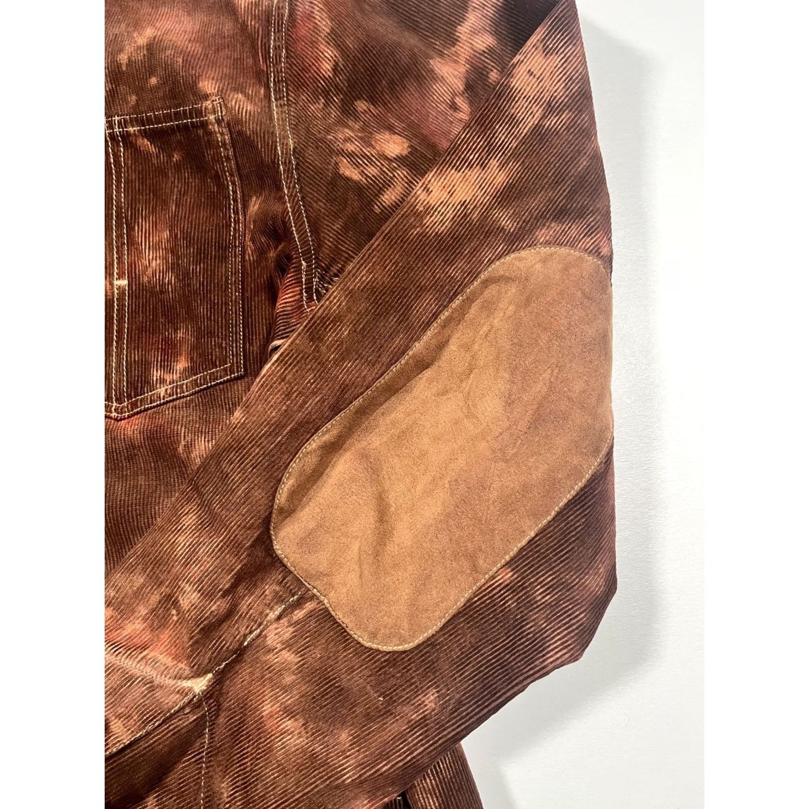 Vintage Triko Jacket Mens XL Brown Corduroy Western Military Embroidered Back Eagle Size US XL / EU 56 / 4 - 6 Thumbnail