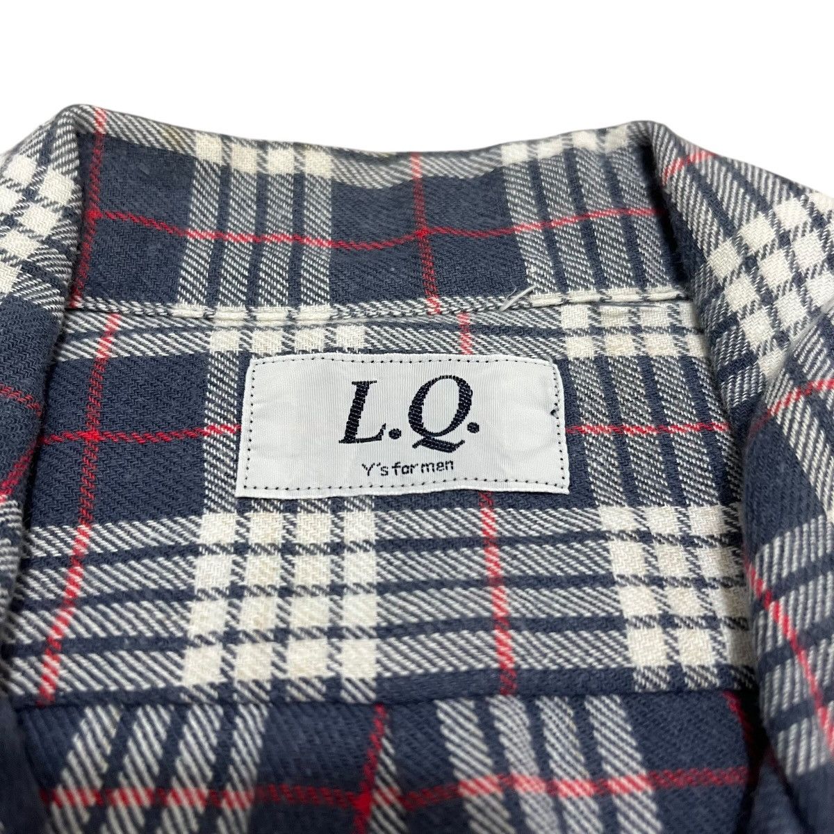 Yohji Yamamoto L.Q Y’s For Men By Yohji Yamamoto Plaid Button Up Shirt Size US L / EU 52-54 / 3 - 5 Thumbnail