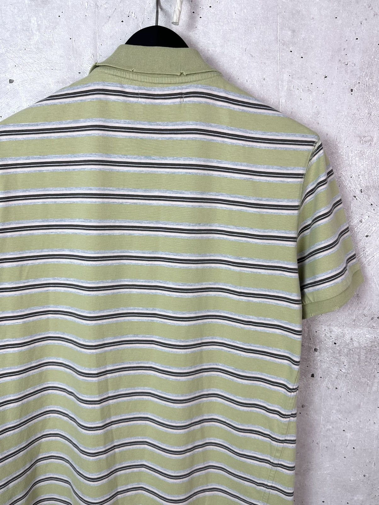 Nigel Cabourn Nigel Cabourn Utility Stripped Distressed Men’s Cotton Polo Size US L / EU 52-54 / 3 - 11 Thumbnail