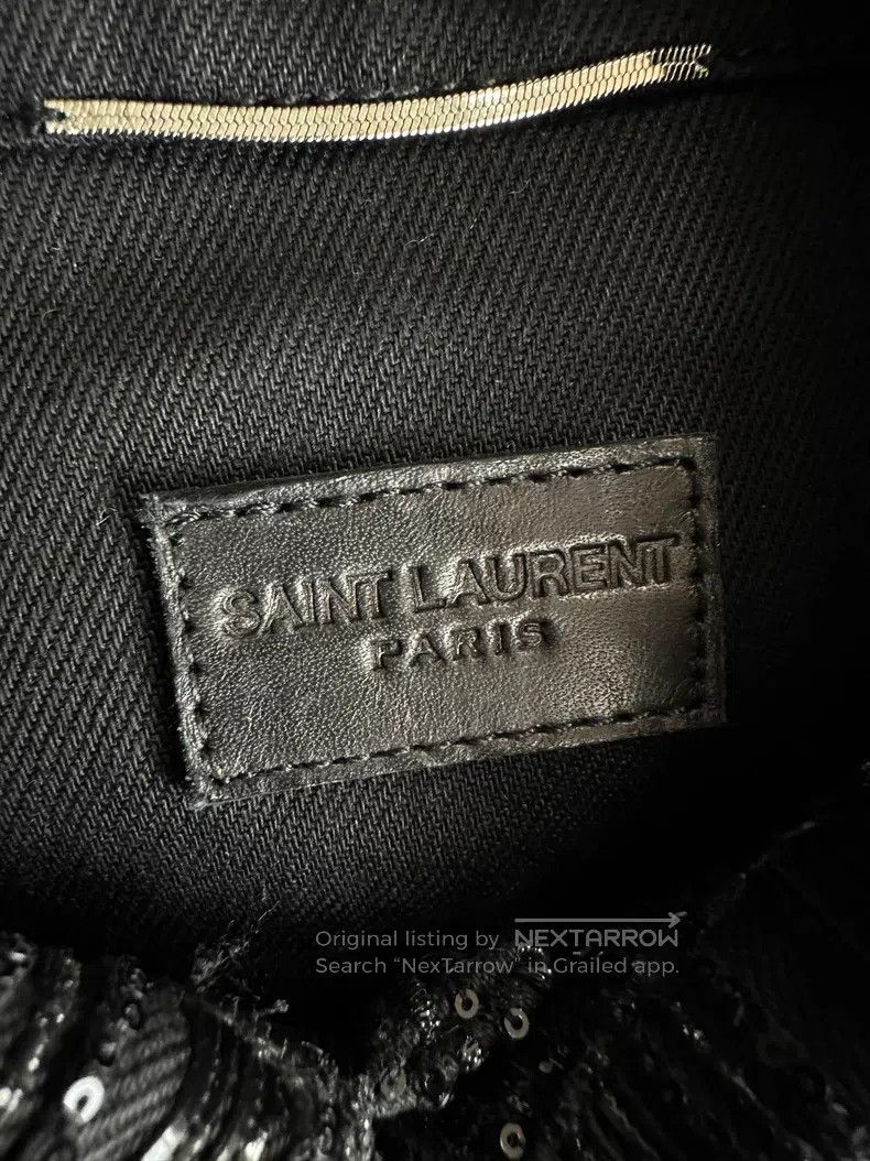 Saint Laurent Paris Saint Laurent Paris Sequined Beaded Denim Jacket Size US M / EU 48-50 / 2 - 4 Thumbnail