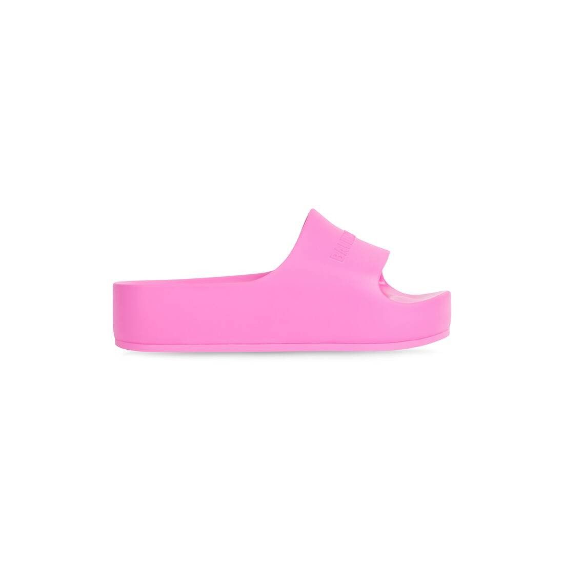 o1la1rc1a0725 Chunky Slides Sandals in Fluo Pink