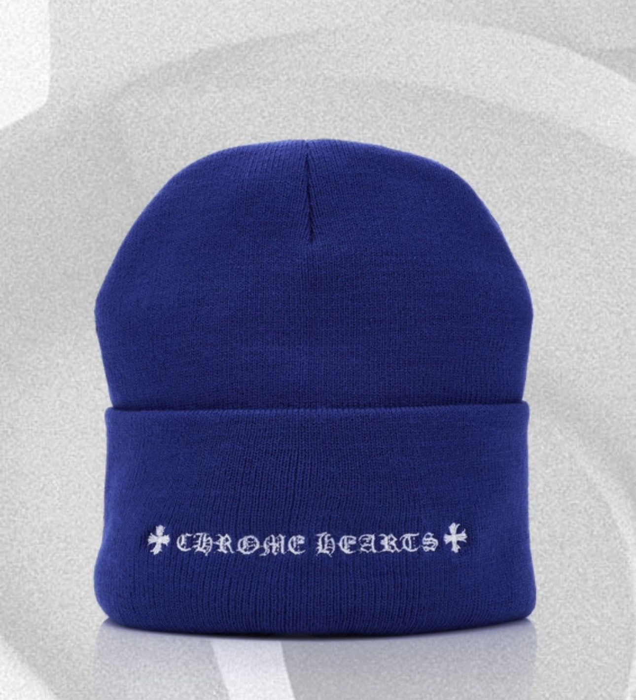 Chrome Hearts Chrome Hearts Blue CH Beanie Size ONE SIZE - 5 Thumbnail