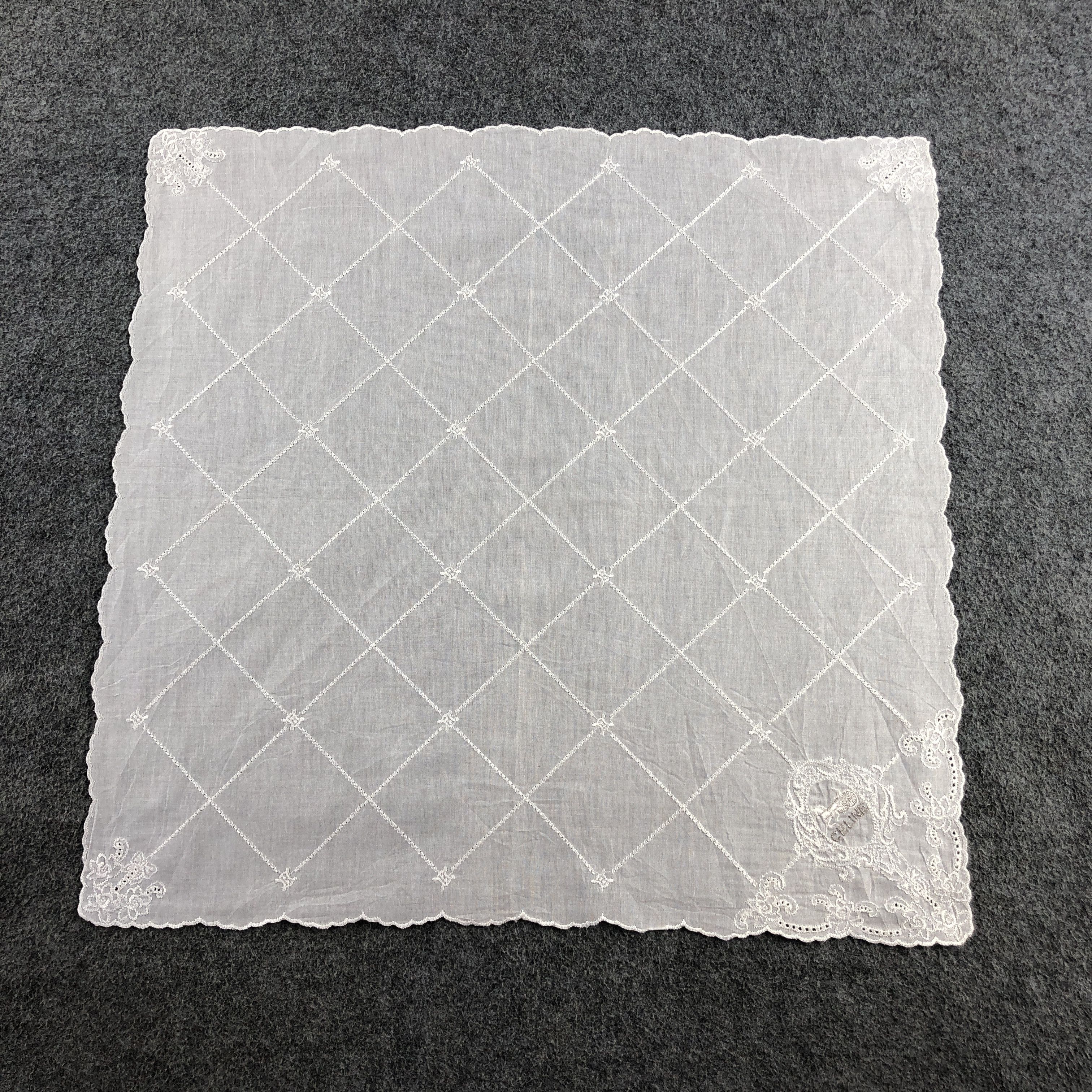 Japanese Brand Celine Handkerchief Neckerchief Bandana H2794 Size ONE SIZE - 2 Thumbnail