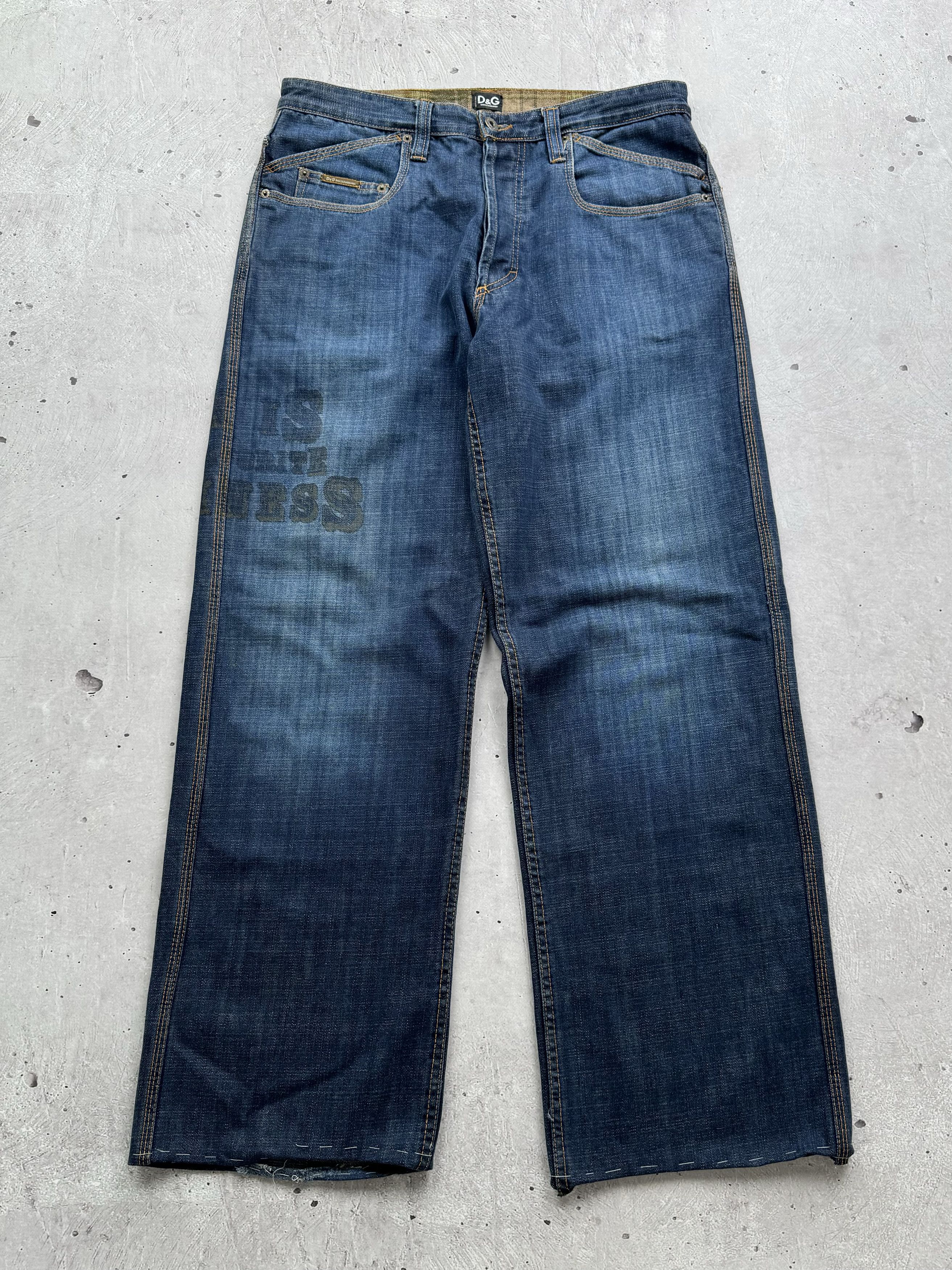 image of Avant Garde x Dolce Gabbana Vintage Retro Jeans in Blue, Men's (Size 30)
