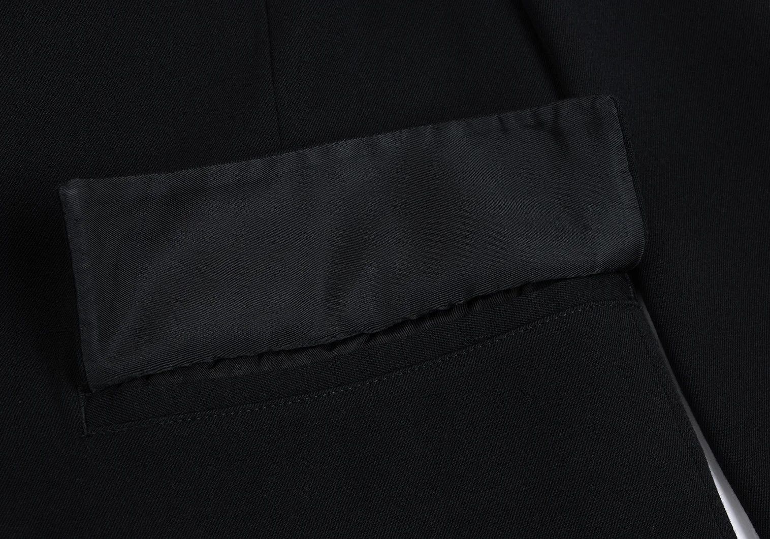 Yohji Yamamoto Yohji Yamamoto Leather Wool Peak Lapel Jacket Size US M / EU 48-50 / 2 - 7 Thumbnail
