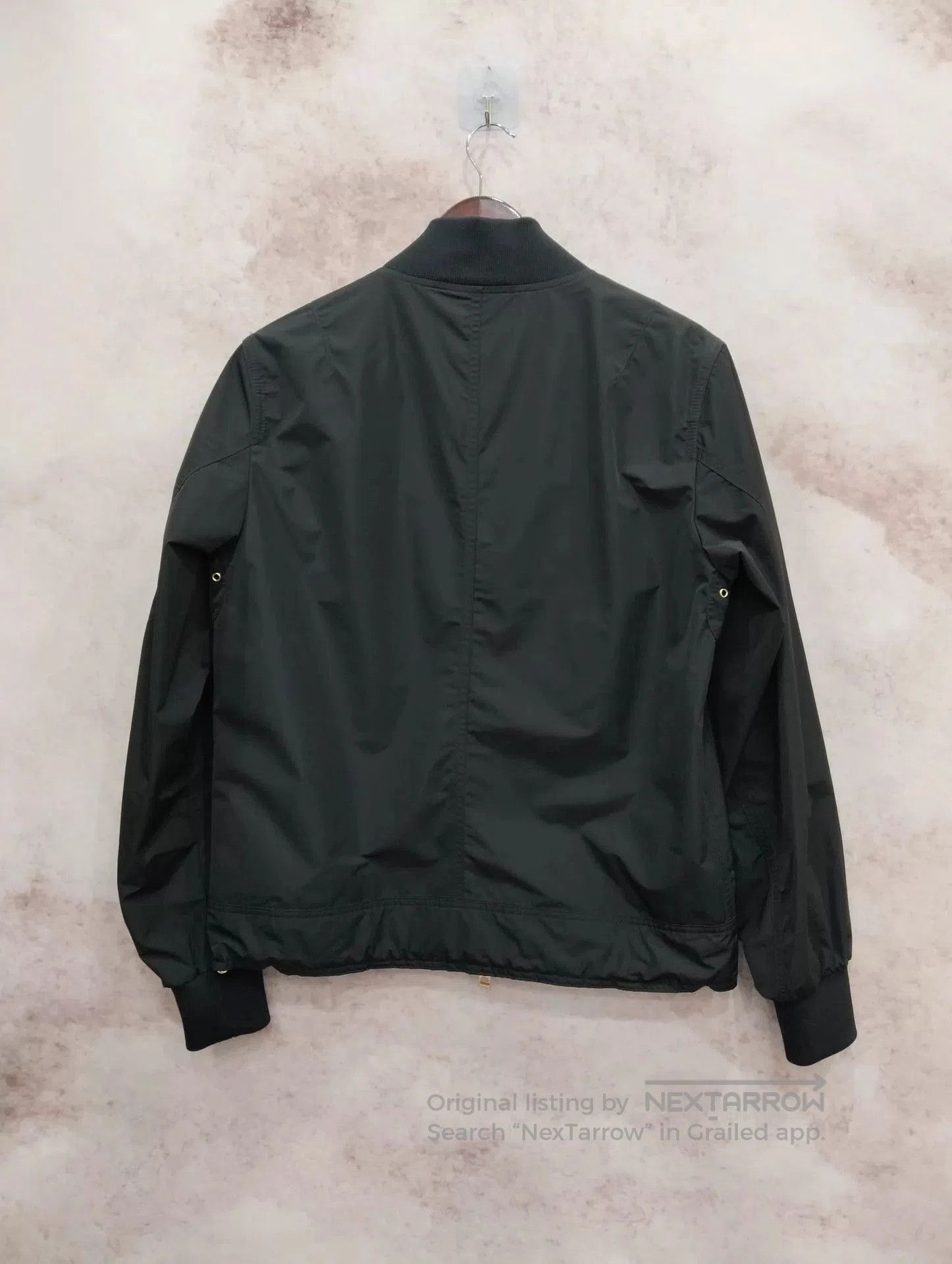 Burberry Black Bomber Jacket with Zip Closure . Size US M / EU 48-50 / 2 - 2 Thumbnail