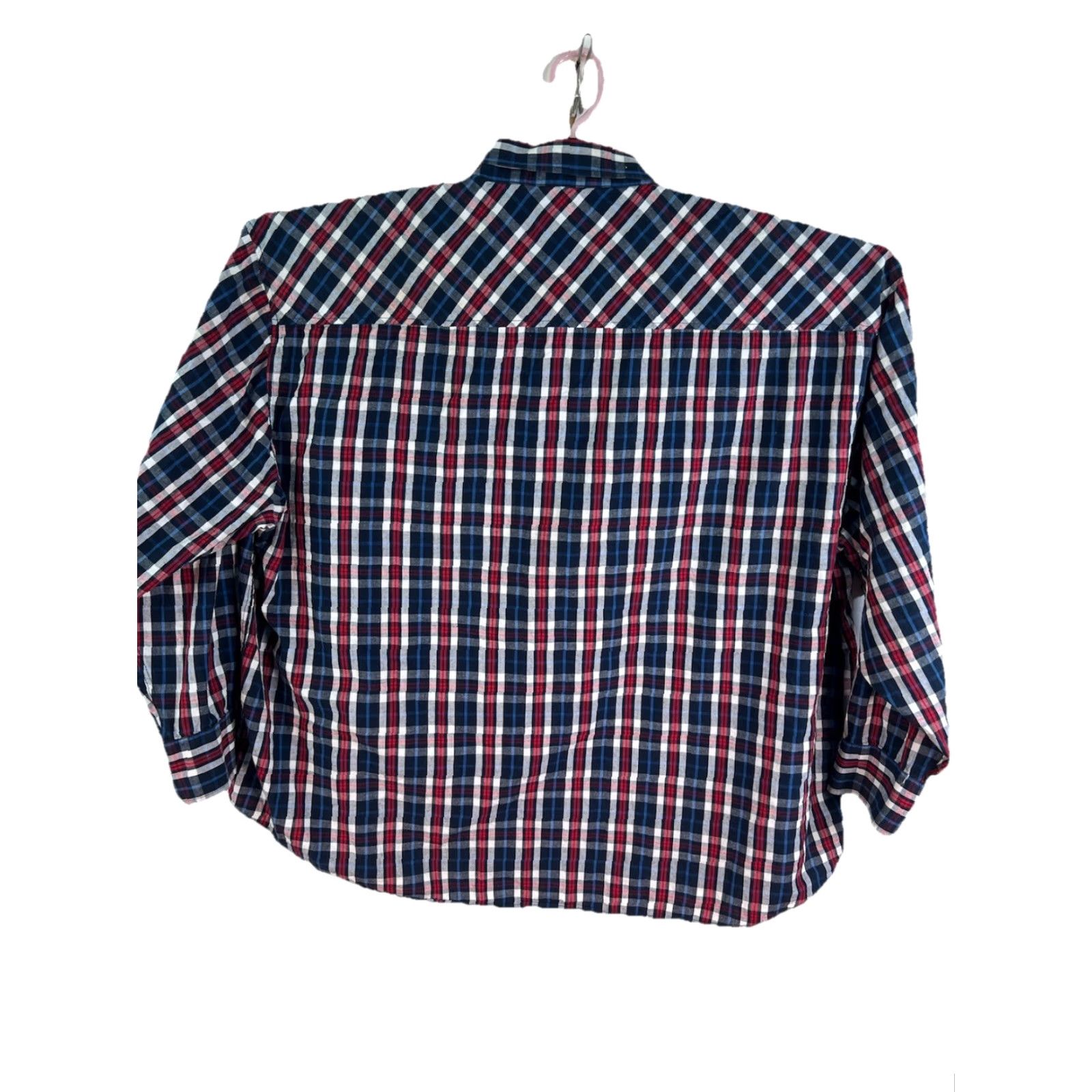 Ecko Unltd. Ecko Unltd. Plaid Shirt Men 6XL Long Sleeve Blue Cotton Casual Big & Tall Mens Size US XXL / EU 58 / 5 - 6 Thumbnail