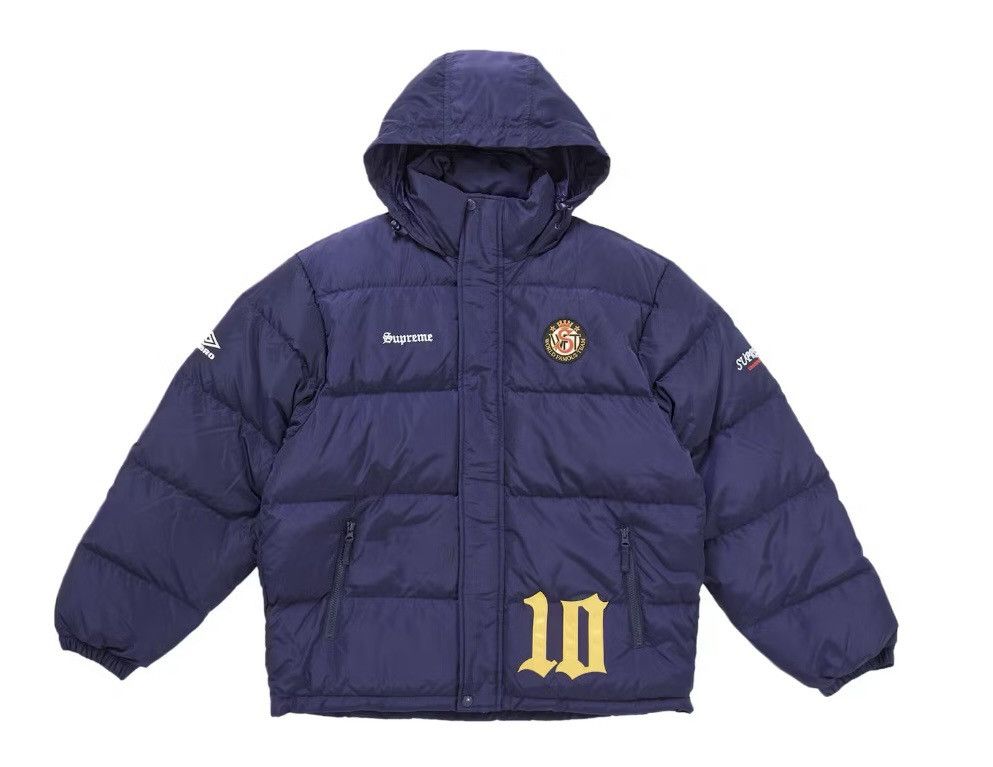 Supreme × Umbro Size Large Supreme Umbro Down Puffer Jacket Navy Size US L / EU 52-54 / 3 - 1 Thumbnail