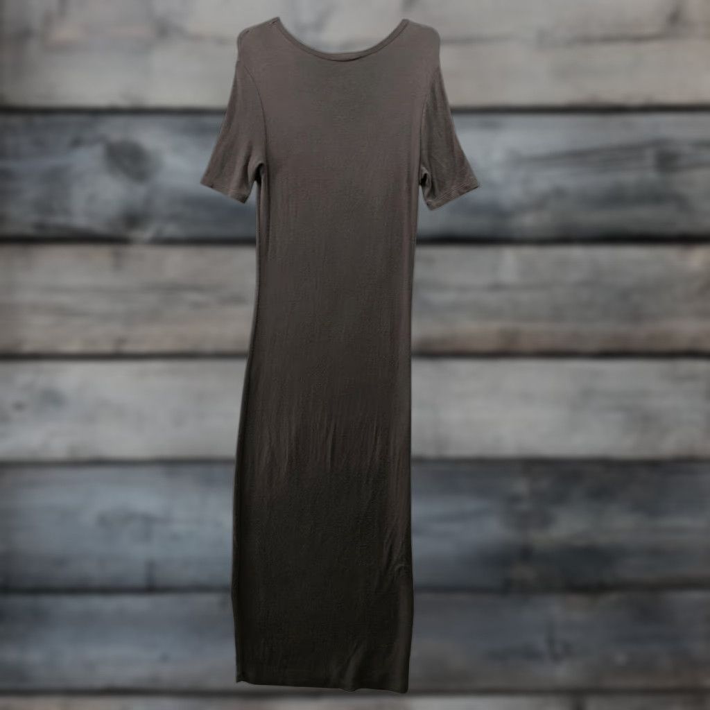 Zara VINTAGE? No. Zara Maxi T Shirt Dress Womens L Gray Short Sleeve Crewneck Size L / US 10 / IT 46 - 1 Thumbnail