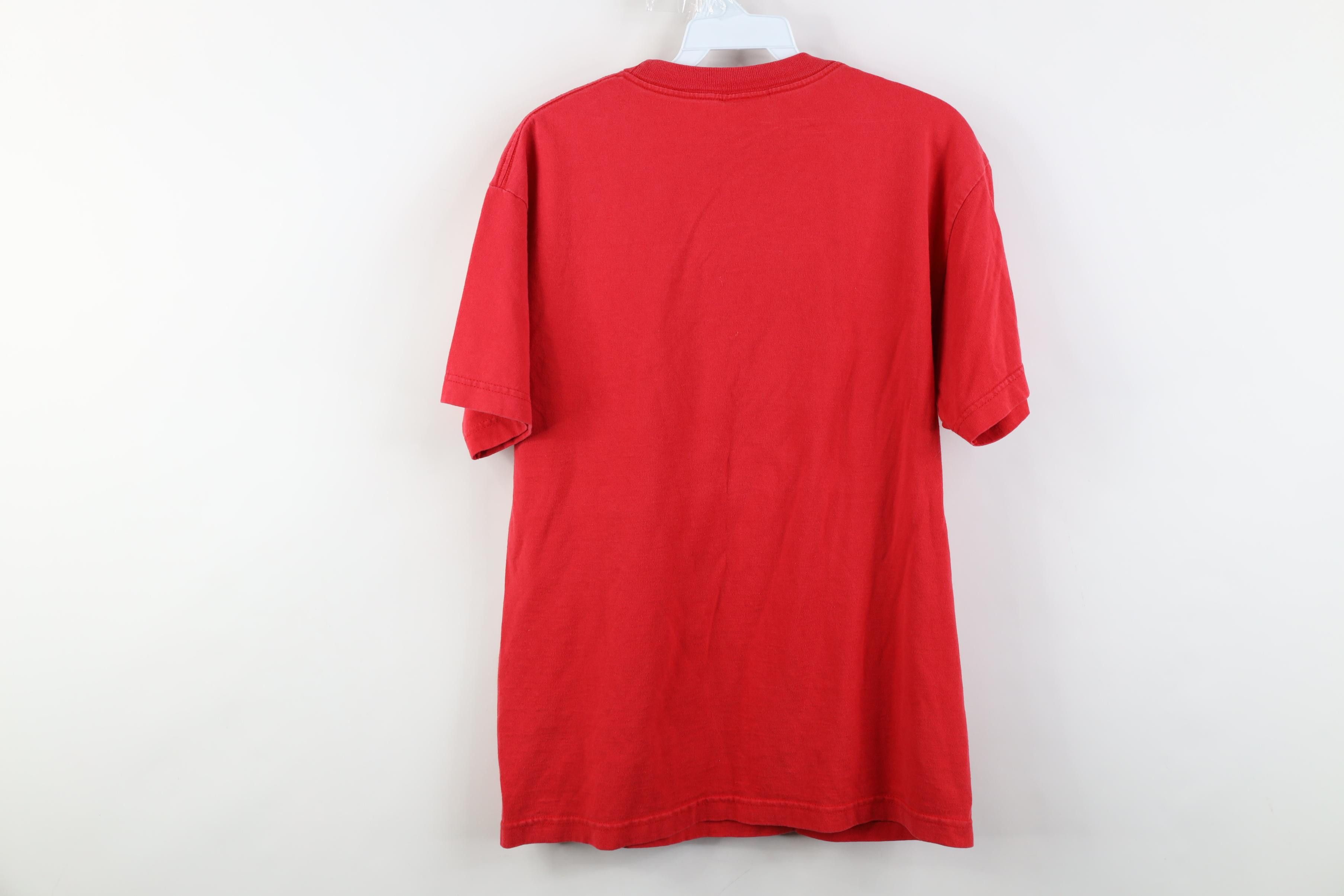 Vintage Vintage 90s Y2K Freedom Flag Tradition T-Shirt Red Cotton Size US M / EU 48-50 / 2 - 10 Thumbnail
