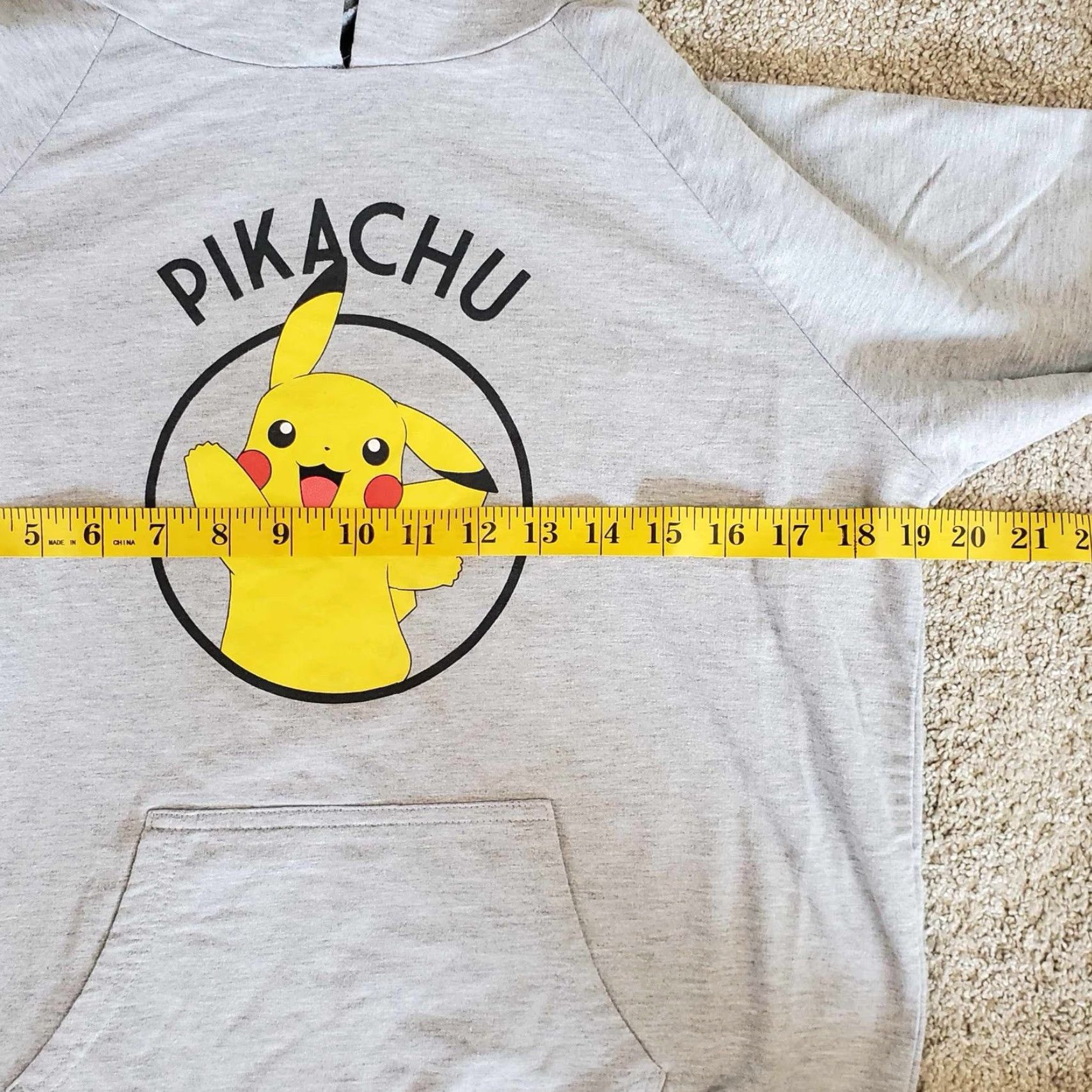 Vintage Pokemon Hoodie Pikachu Womens Size M Heather Grey Size M / US 6-8 / IT 42-44 - 4 Thumbnail