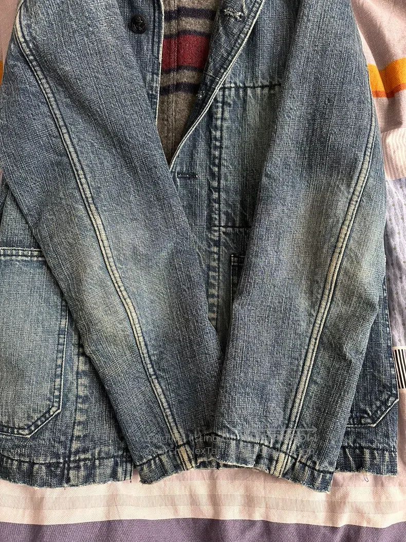 Needles Needles Denim Jacket Jacket Washed and Worn Size US S / EU 44-46 / 1 - 5 Thumbnail