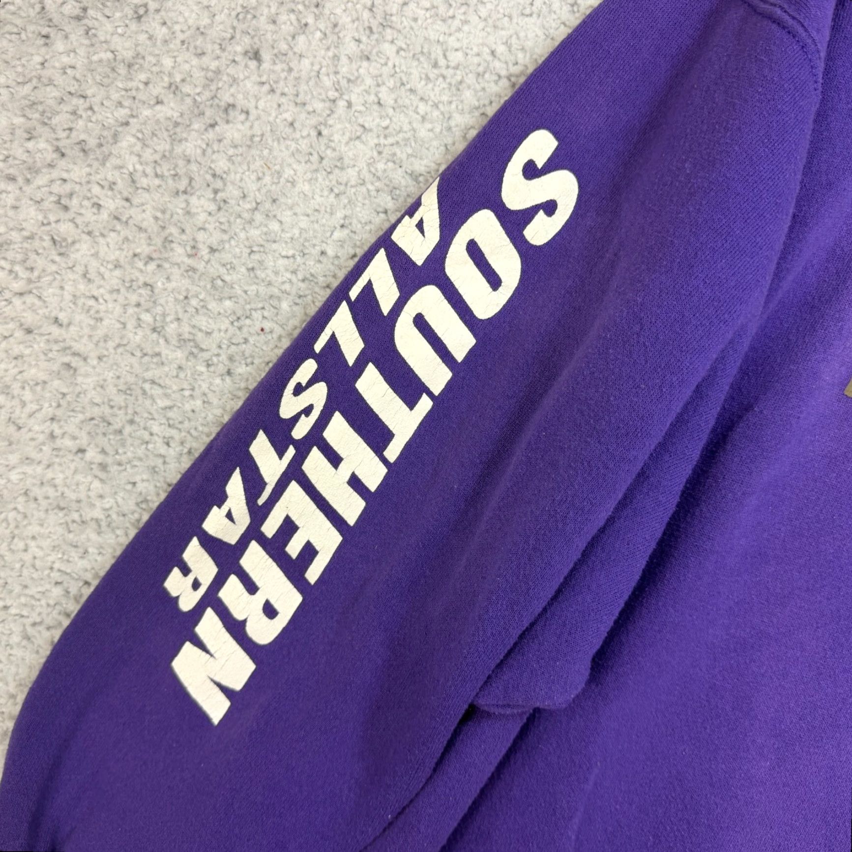 Tultex VTG 90s Southern All Star Racing Series Sweatshirt Men's XL Pullover Made In USA Purple Crew Neck Graphic Print Embroidered Logo Tultex Size US XL / EU 56 / 4 - 5 Thumbnail