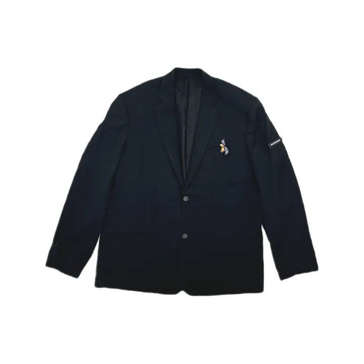Balenciaga Balenciaga Black Loose Suit Jacket for Men 0079-2507 Size US M / EU 48-50 / 2 - 1 Thumbnail