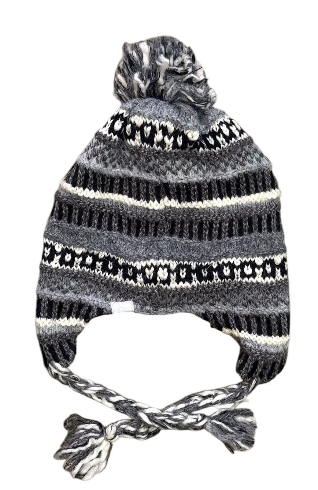 Phenix Phenix Hand-Knitted Woolen Winter Gray Size ONE SIZE - 2 Thumbnail