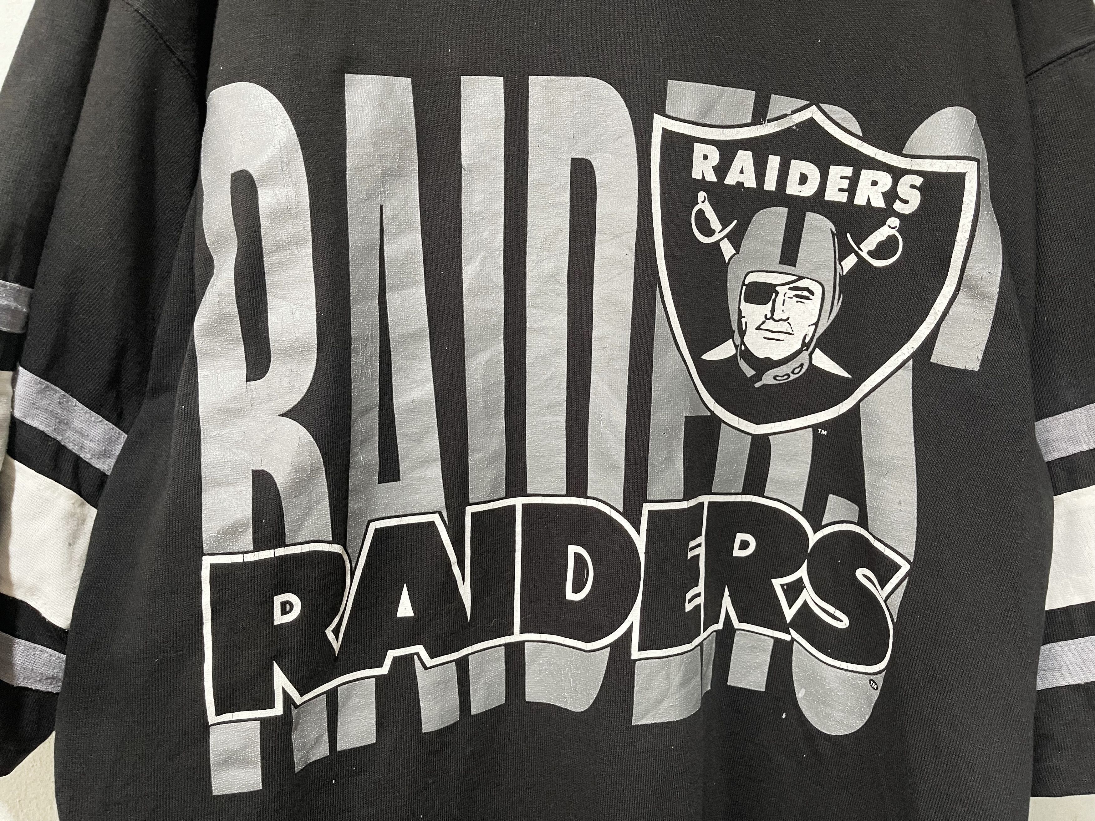 NFL × Vintage Vintage 90s Los Angeles Raiders NFL Jeresy Size US XL / EU 56 / 4 - 2 Thumbnail