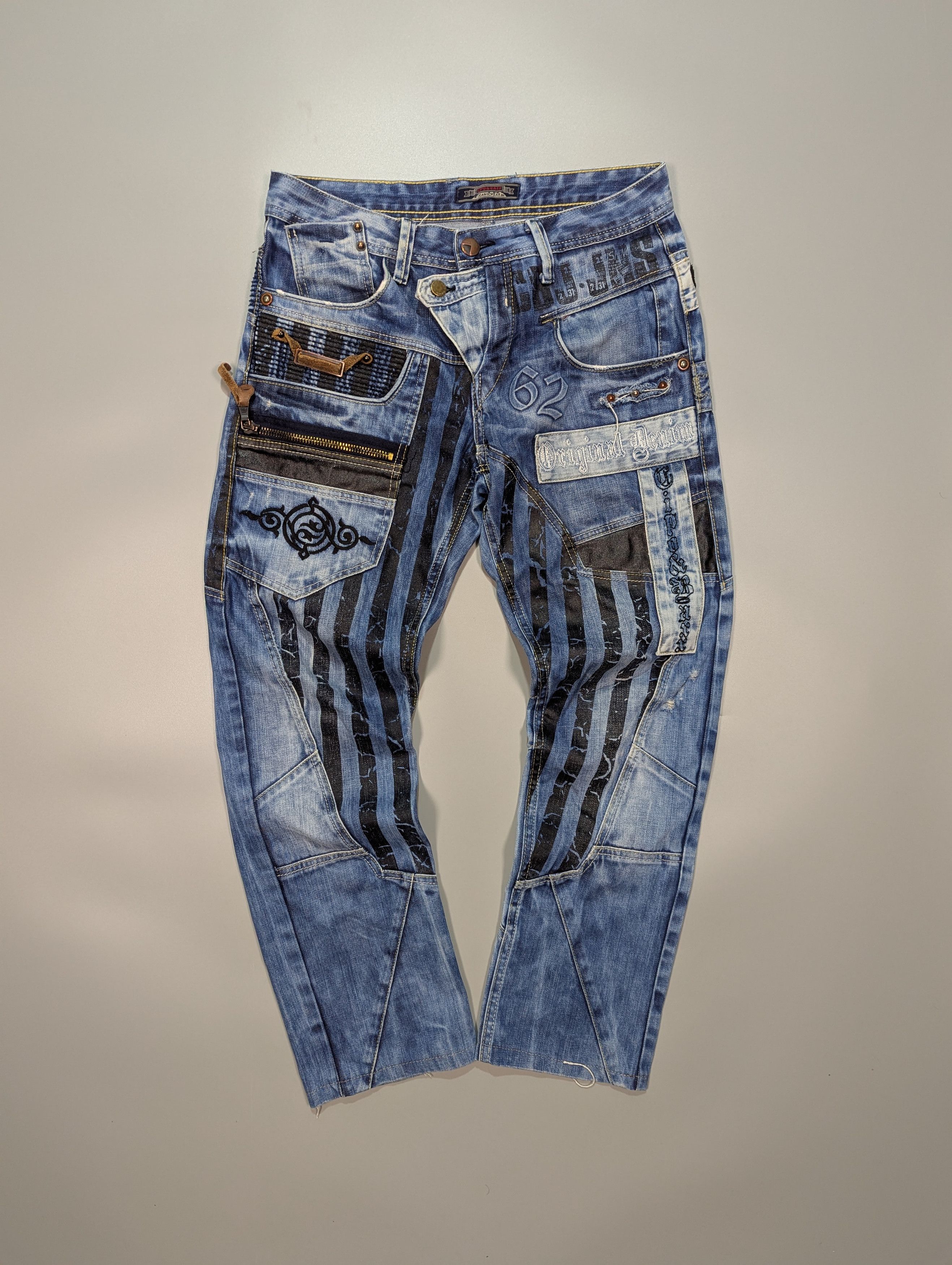 Japanese Brand CIPO BAXX Vintage Rapper Distressed Blue Y2K Jeans Men's Size US 29 - 1 Thumbnail
