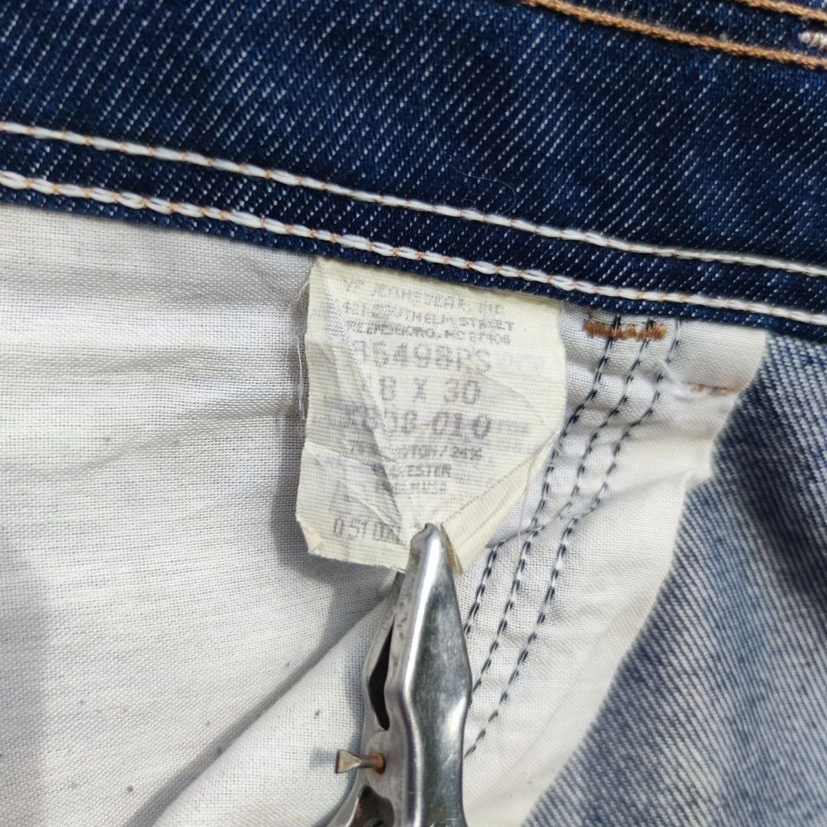 Vintage × Wrangler Vintage Wrangler Straight Leg Blue Denim Jeans 48x30 Size US 44 / EU 60 - 8 Thumbnail