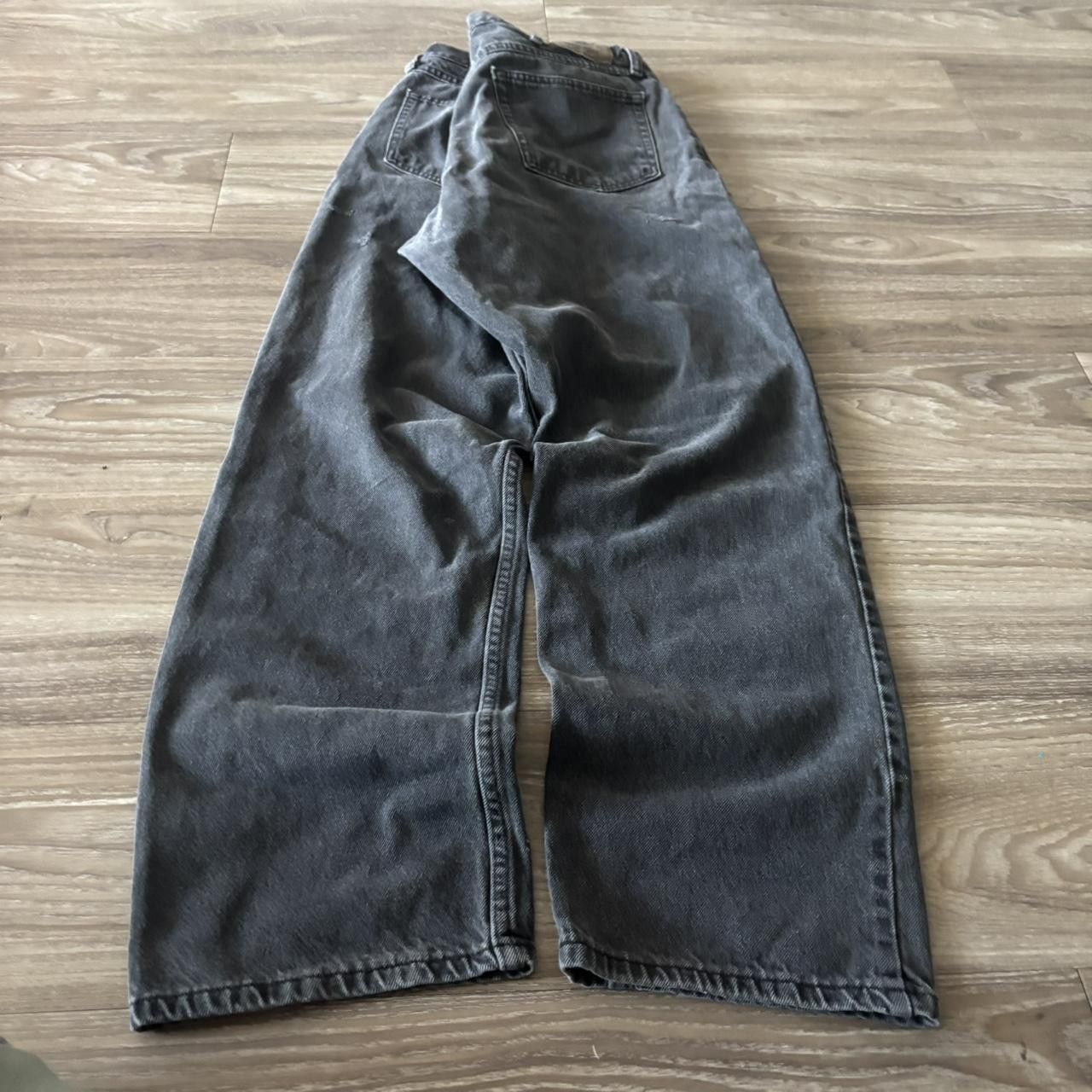 Vintage Crazy Vintage Y2K/2000s Grunge Faded Black Denim Jeans! 36x32 Size US 36 / EU 52 - 4 Thumbnail