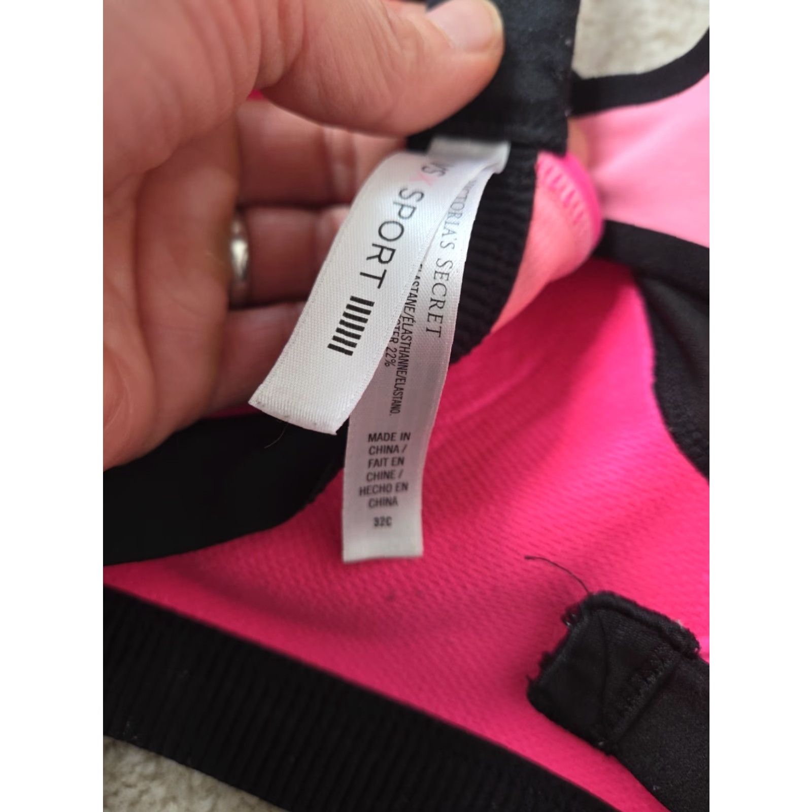 Victoria's Secret Victorias Secret VSX Womens Sports Bra 32C Lot Of 2 Hot Pink Size ONE SIZE - 4 Thumbnail