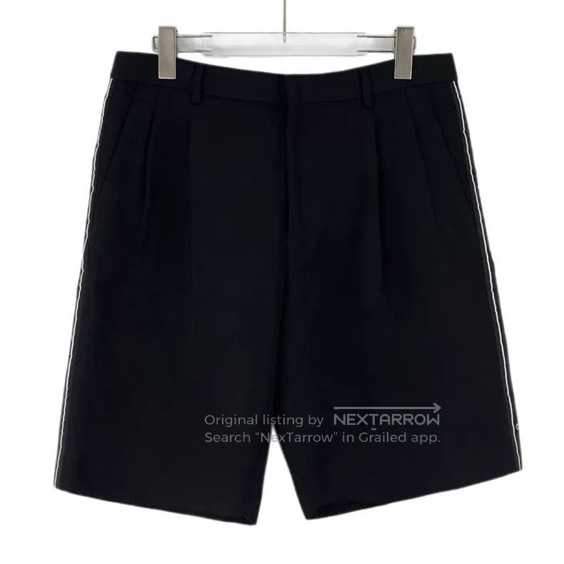Dior Dior Black side logo letter wool casual shorts Size US 32 / EU 48 - 1 Thumbnail