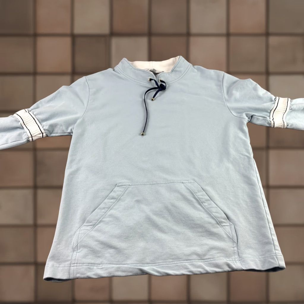Vintage St John Sport Sweater Womens Size S Blue Pullover Pocket Long Sleeve Size S / US 4 / IT 40 - 1 Thumbnail