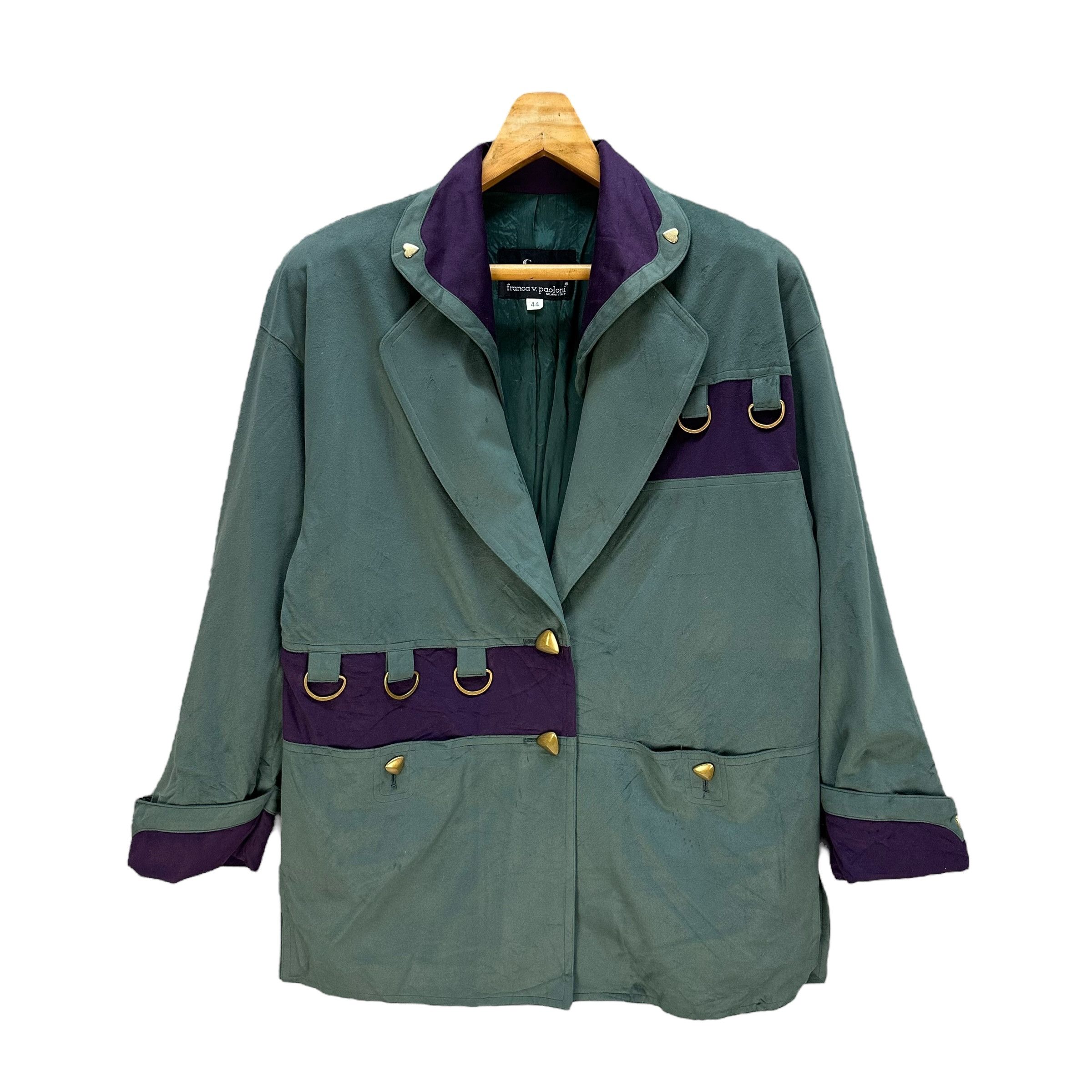 Japanese Brand FRANCA V. PAOLONI Made in Italy Nice Design Jacket #A51-1194 Size M / US 6-8 / IT 42-44 - 1 Thumbnail