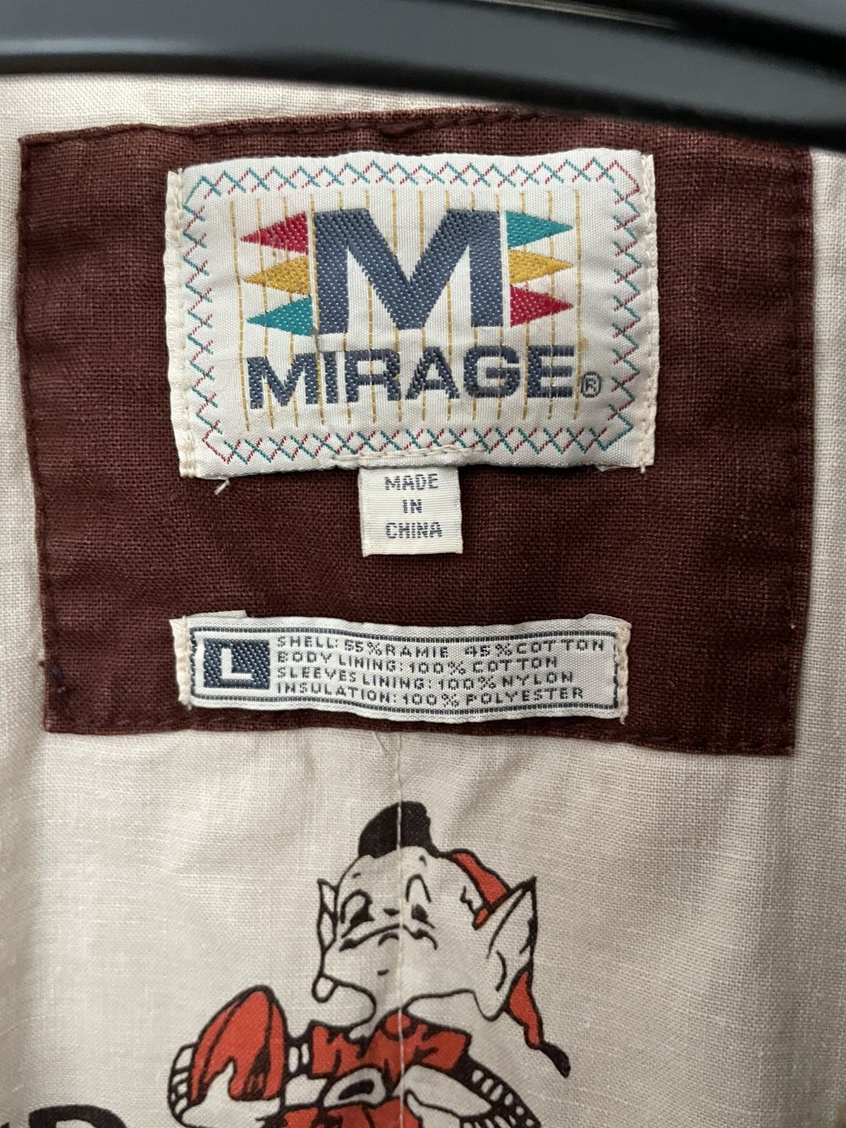 Mirage Cleveland browns - ‘mirage’ jacket - large Size US L / EU 52-54 / 3 - 6 Thumbnail