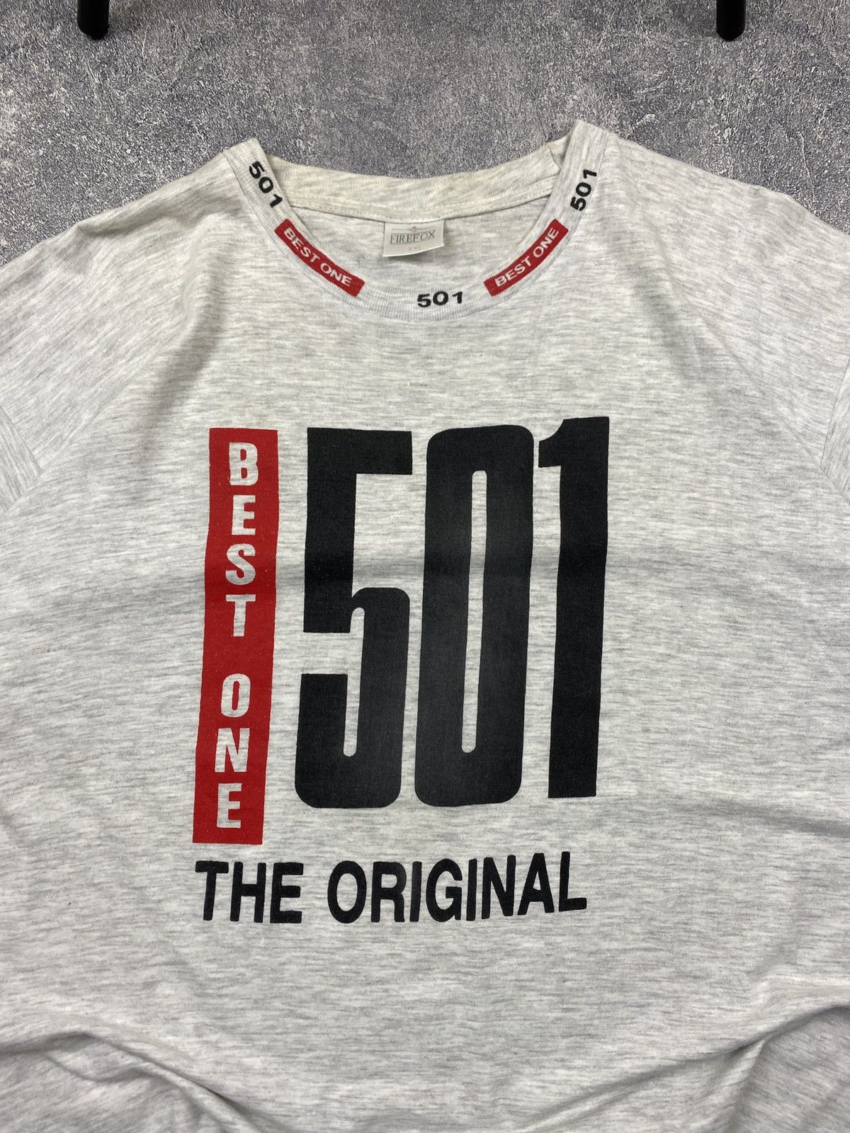 Levi's × Levi's Vintage Clothing Vintage 1990s Levi’s 501 T shirt mens tee Rare Single Stitch Size US XXL / EU 58 / 5 - 5 Thumbnail