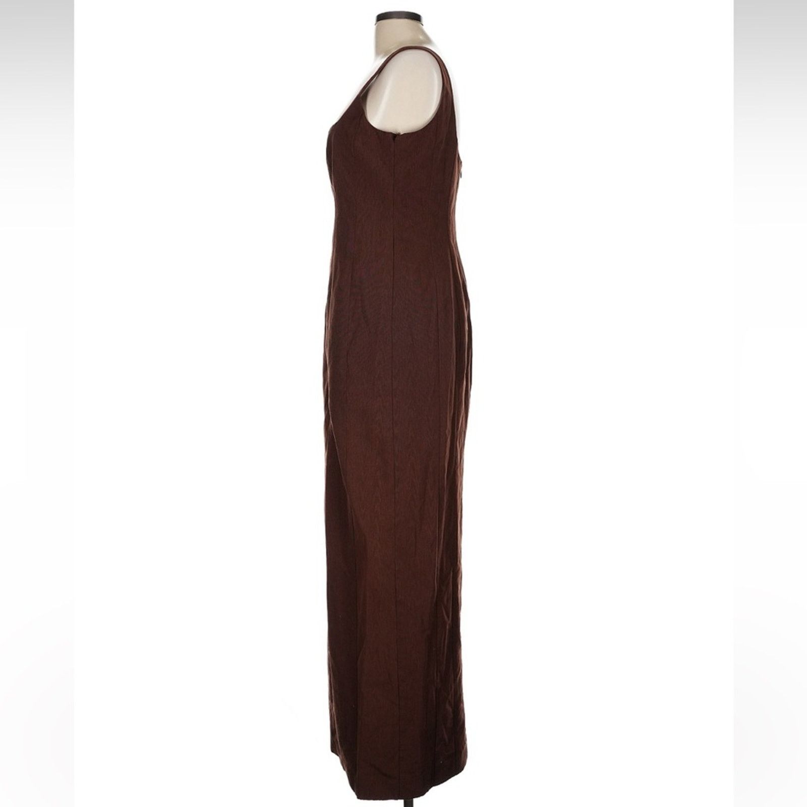 Staud Staud Portrait Dress - Size 12 - Chocolate Brown Size XL / US 12-14 / IT 48-50 - 6 Thumbnail