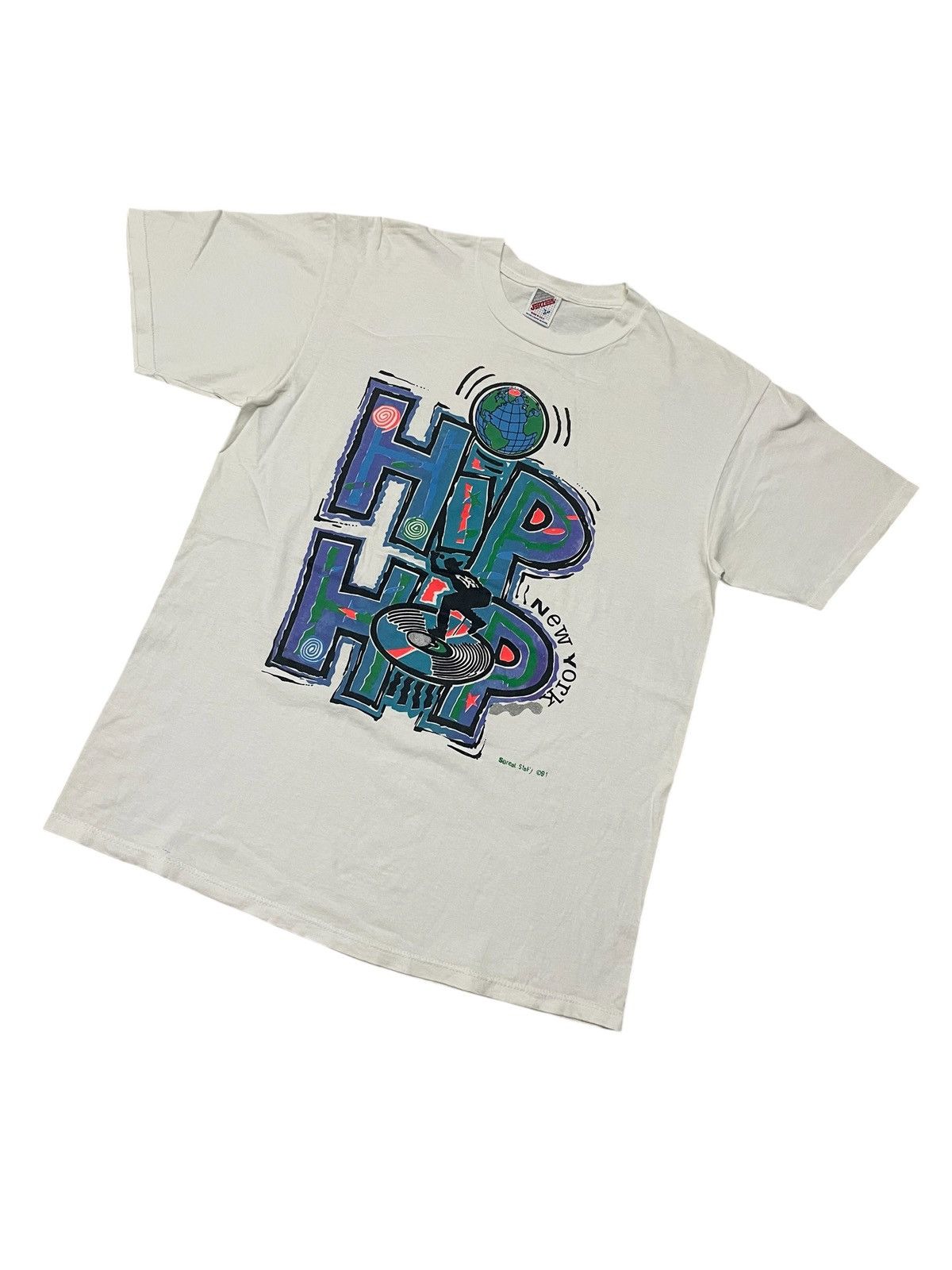 Product Of New York Vintage 90s HIP HOP New York by Street Stafy 90 Tshirt Size US L / EU 52-54 / 3 - 8 Thumbnail