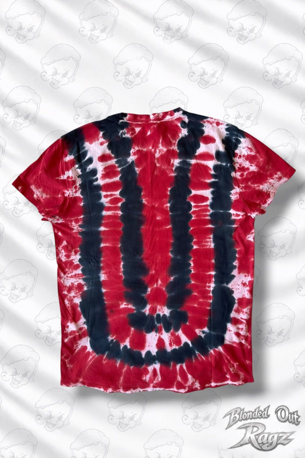 Balmain SS18 Balmain Red Tie Dye Distressed Logo T-shirt Size US M / EU 48-50 / 2 - 2 Thumbnail
