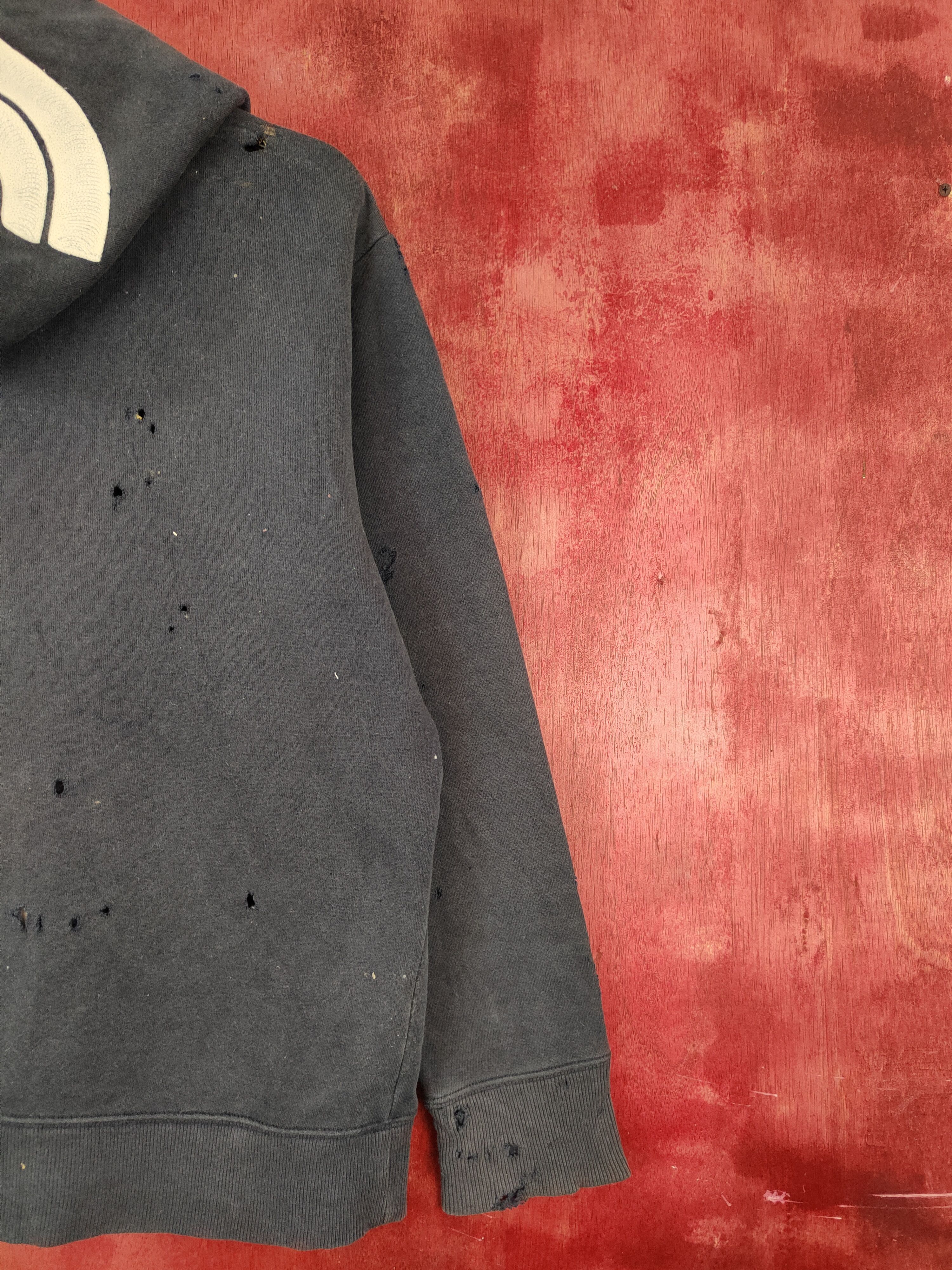 The North Face The North Face ripped distressed Faded Hoodie #S2129DL Size US M / EU 48-50 / 2 - 18 Thumbnail